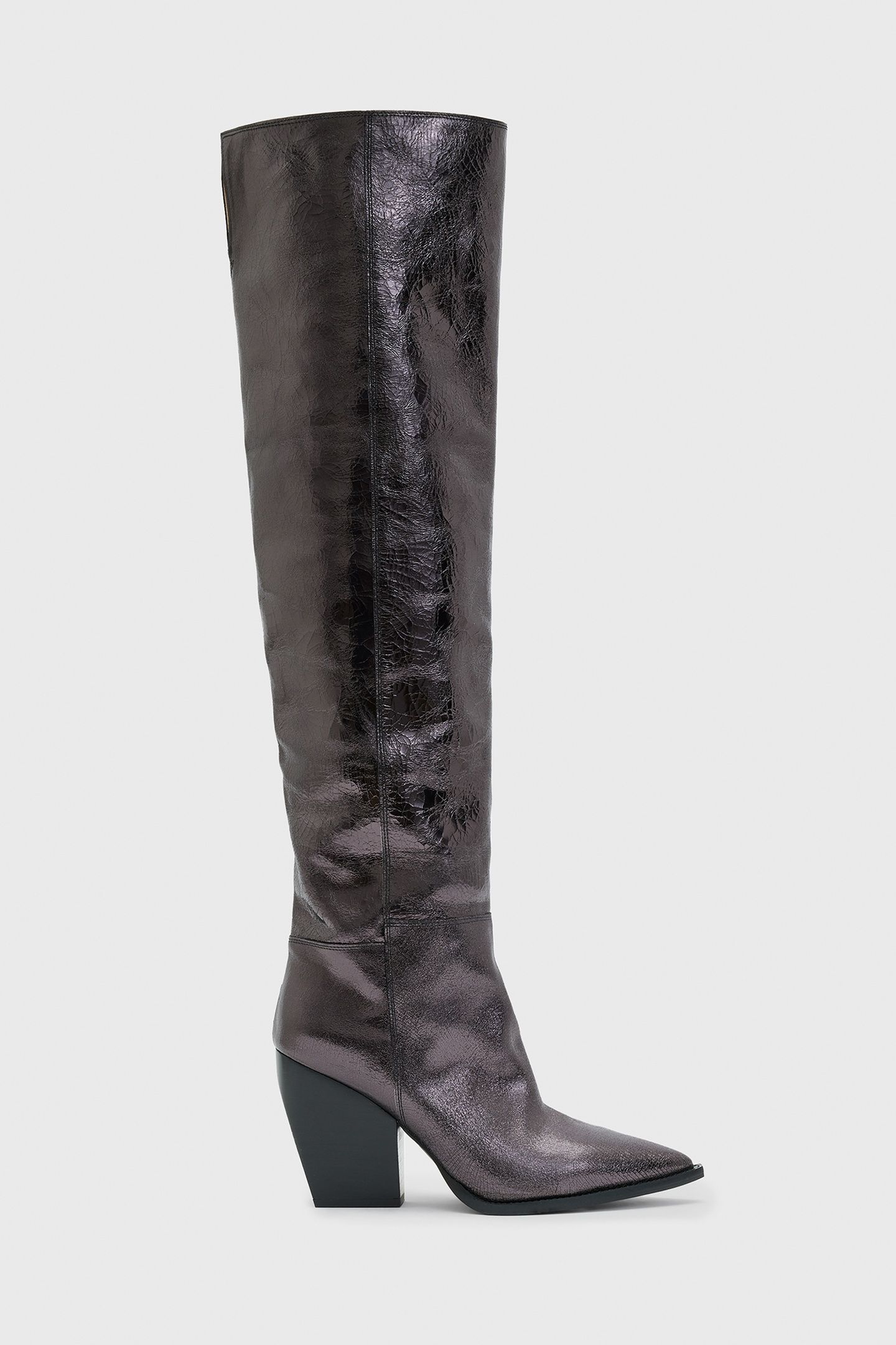 REINA CRINKLE BOOT GUNMETAL GREY 1