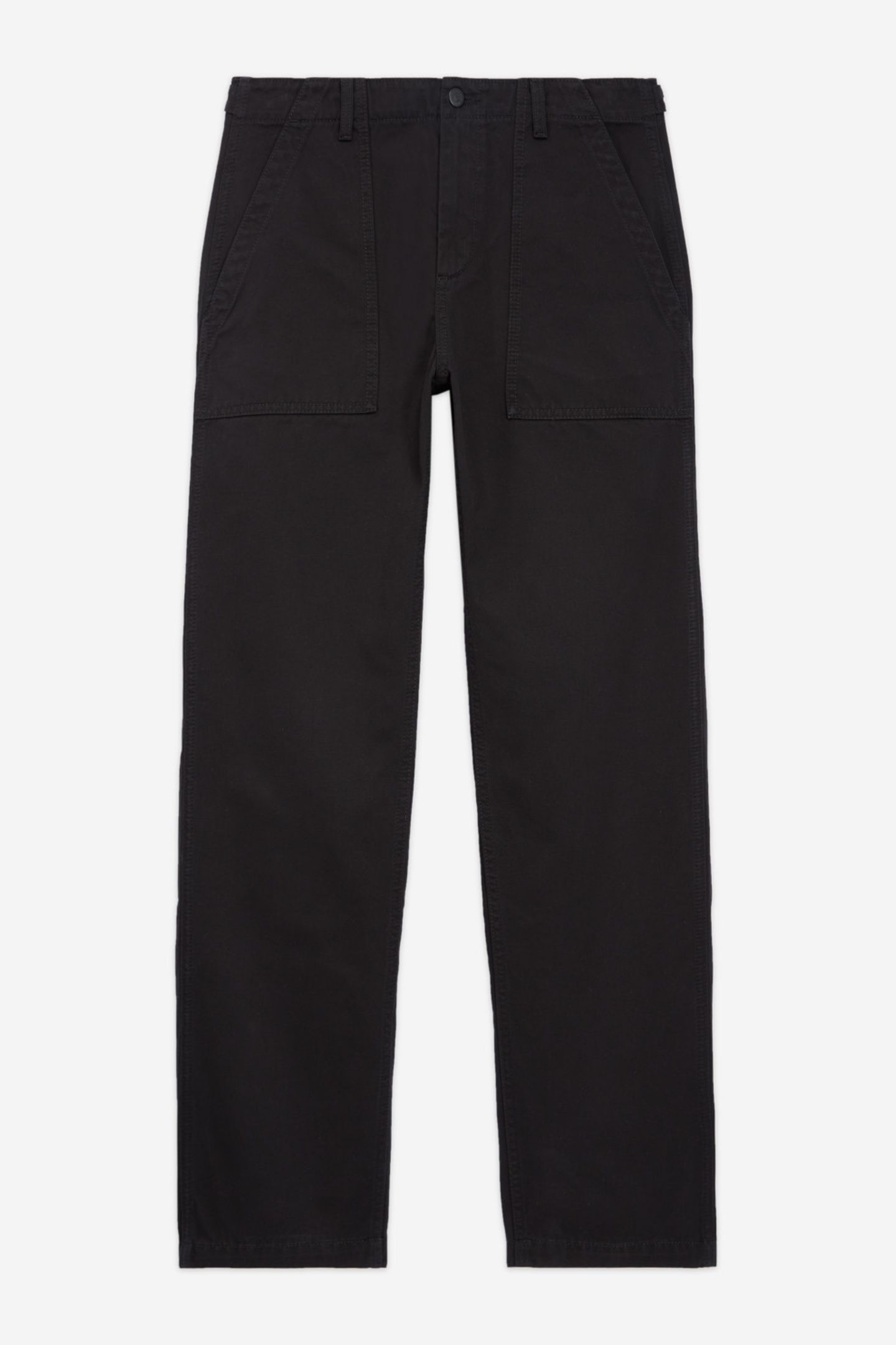 COTTON TROUSERS WITH PATCH POCKETS BLACK 5