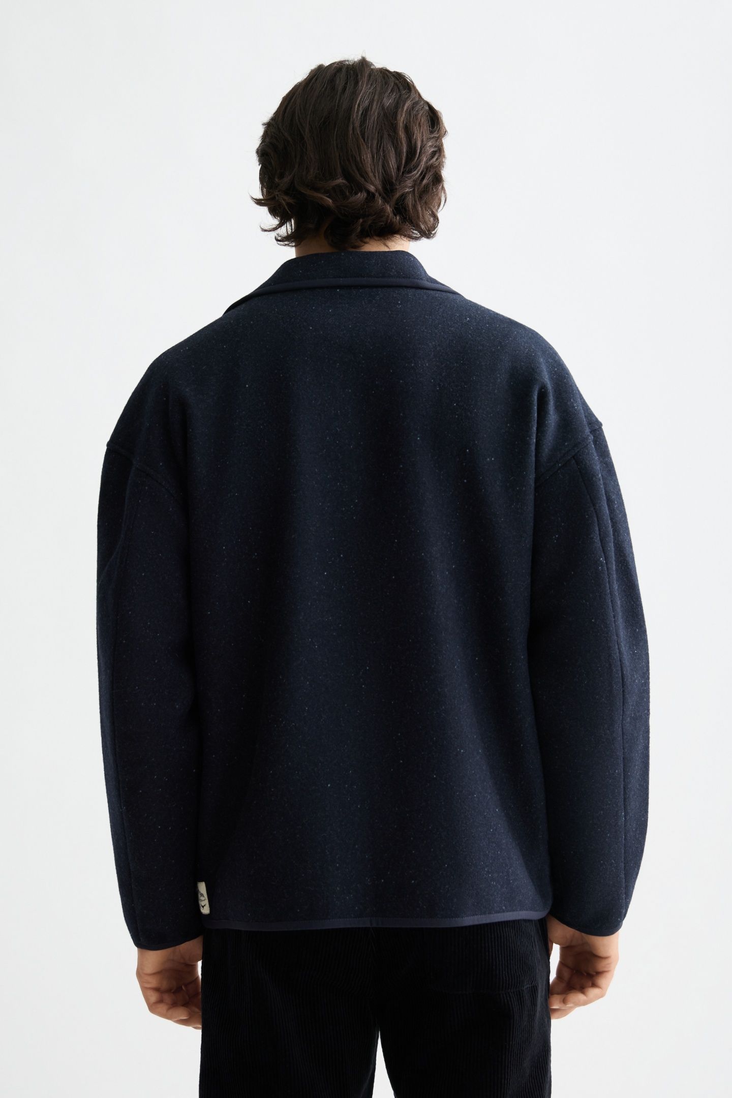 DOUBLE-FACED WOOL-BLEND OVERSHIRT SKY CAPTAIN 2