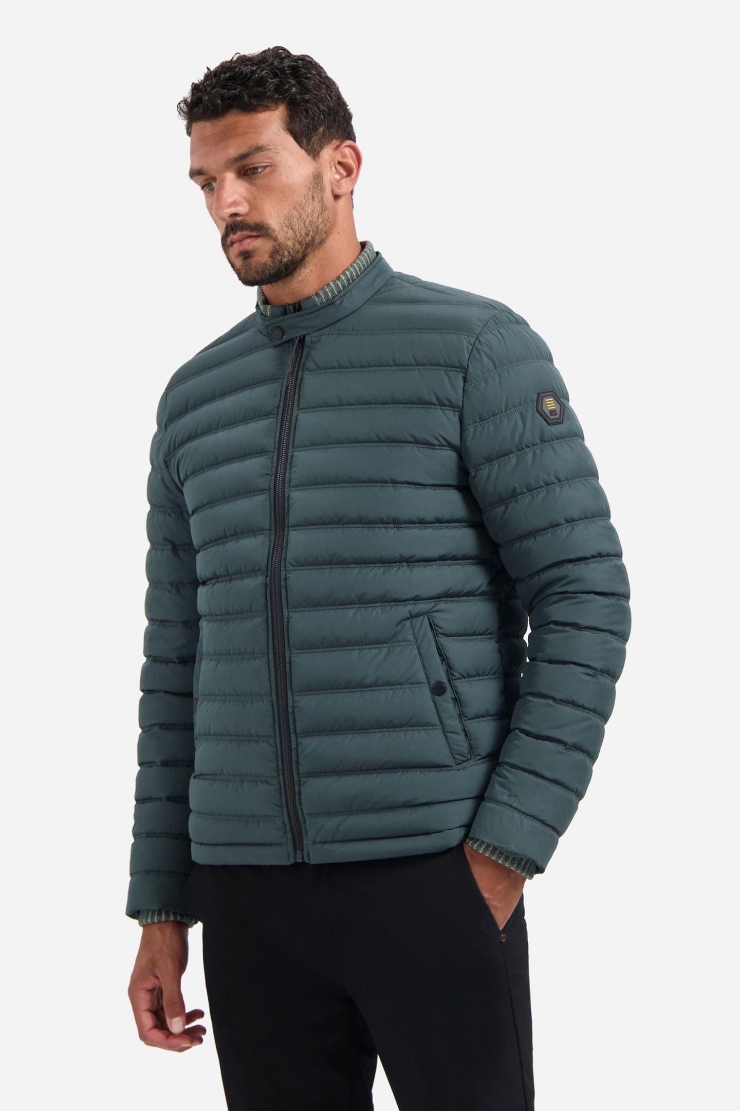 JACKET SHORT FIT PADDED DARK STEEL 2