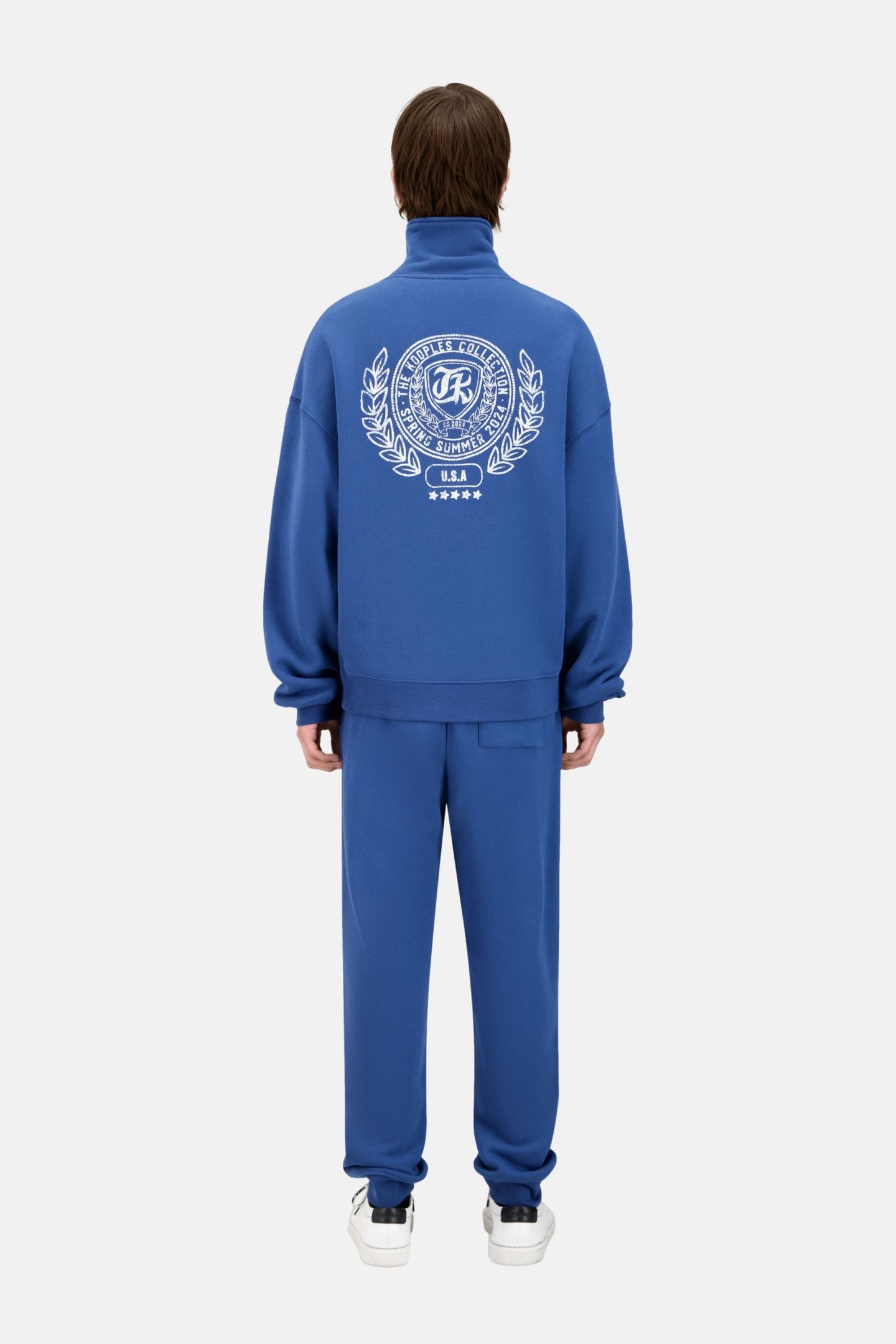 SWEATSHIRT A COL ZIPPE MIDDLE NAVY 4