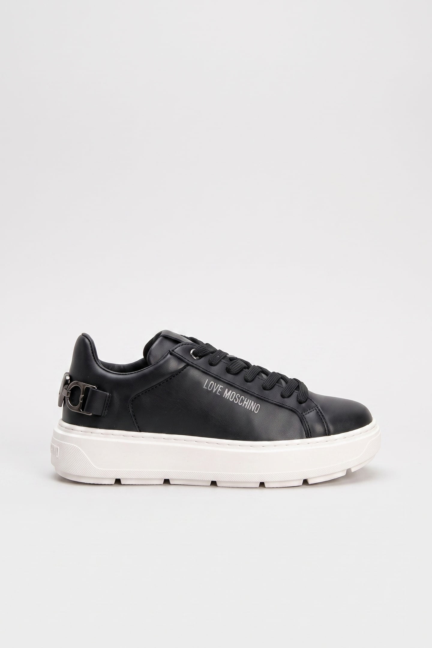 BOLD LOVE CALFSKIN SNEAKERS BLACK 1