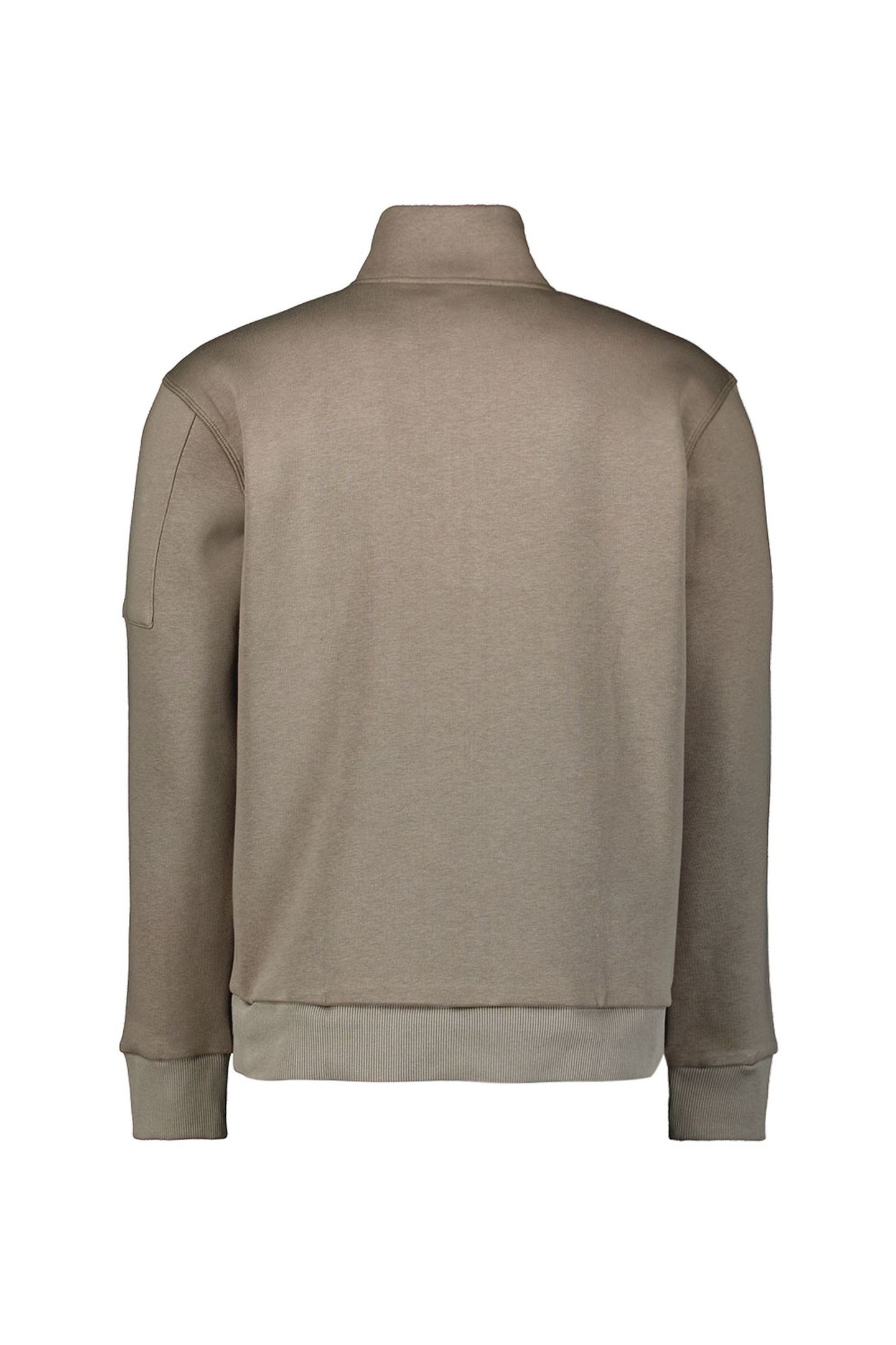 SWEATER HALF ZIP BRUSHED CLAY 5