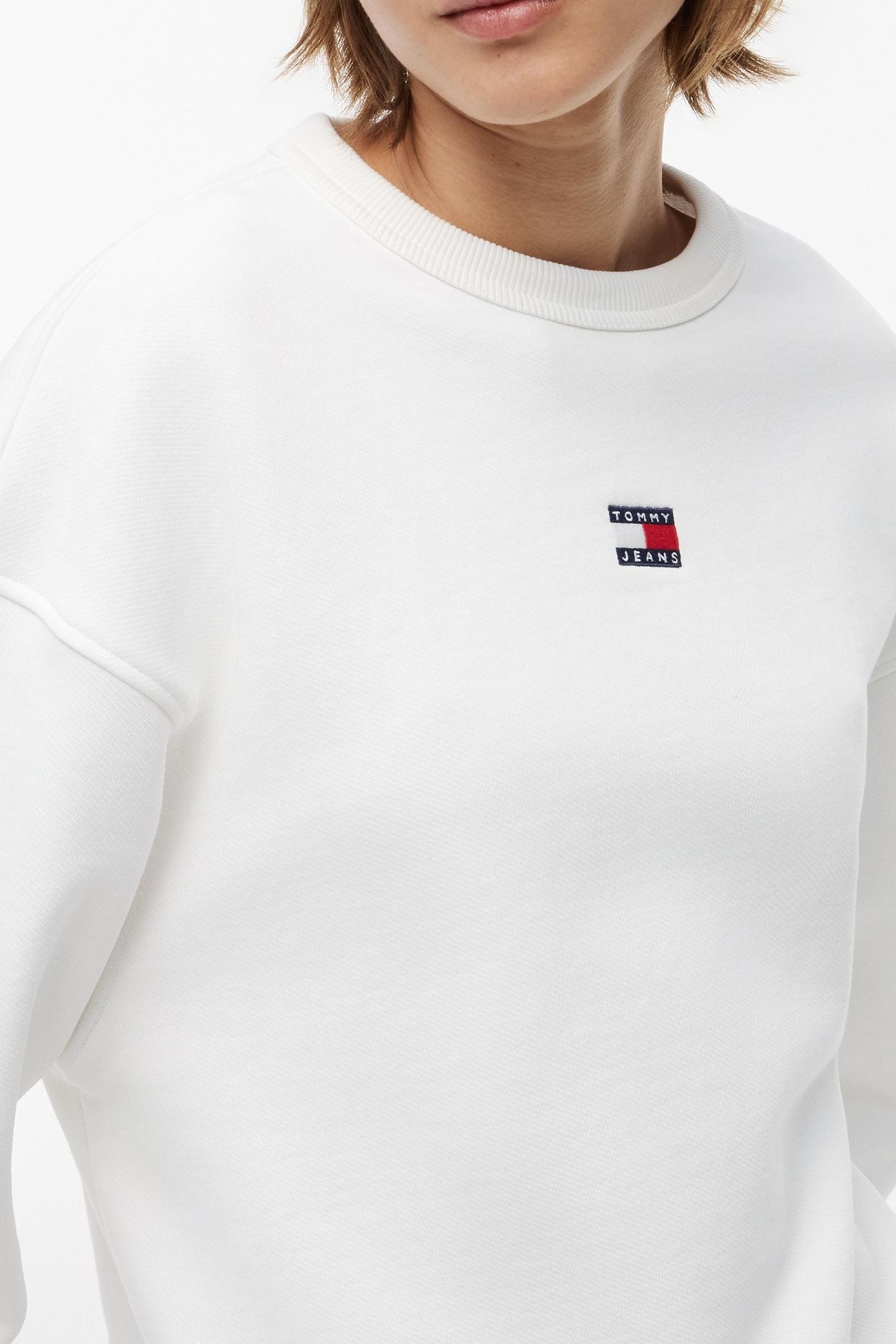 BOXY BADGE CREW ECRU 3