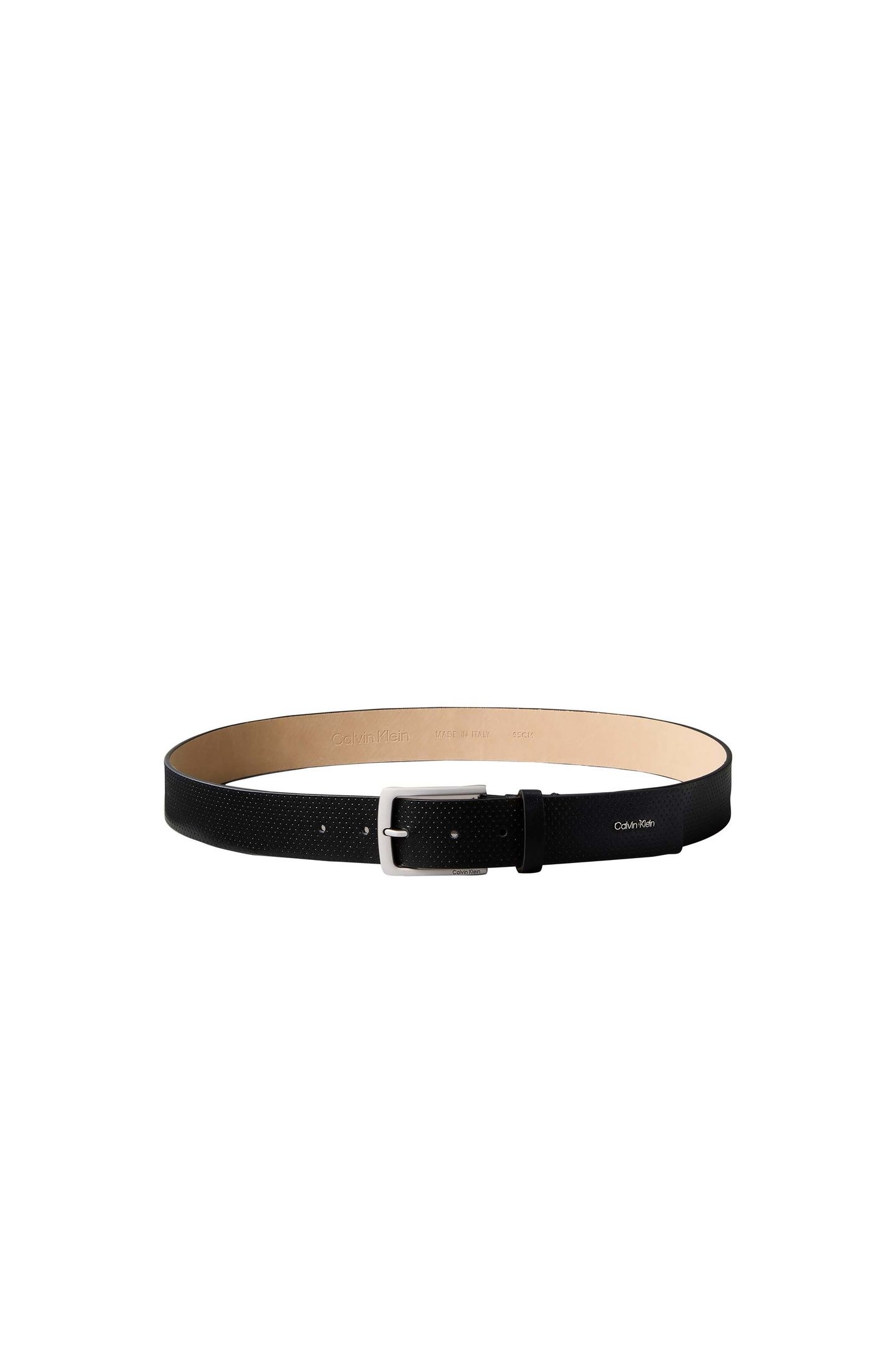 CASUAL PIN BUCKLE BELT BLACK/BRUSHED NICKEL 3