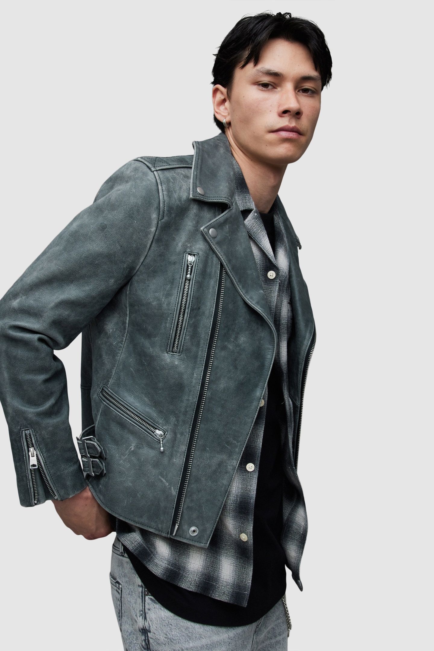 ARK BIKER WASHED BLACK 2
