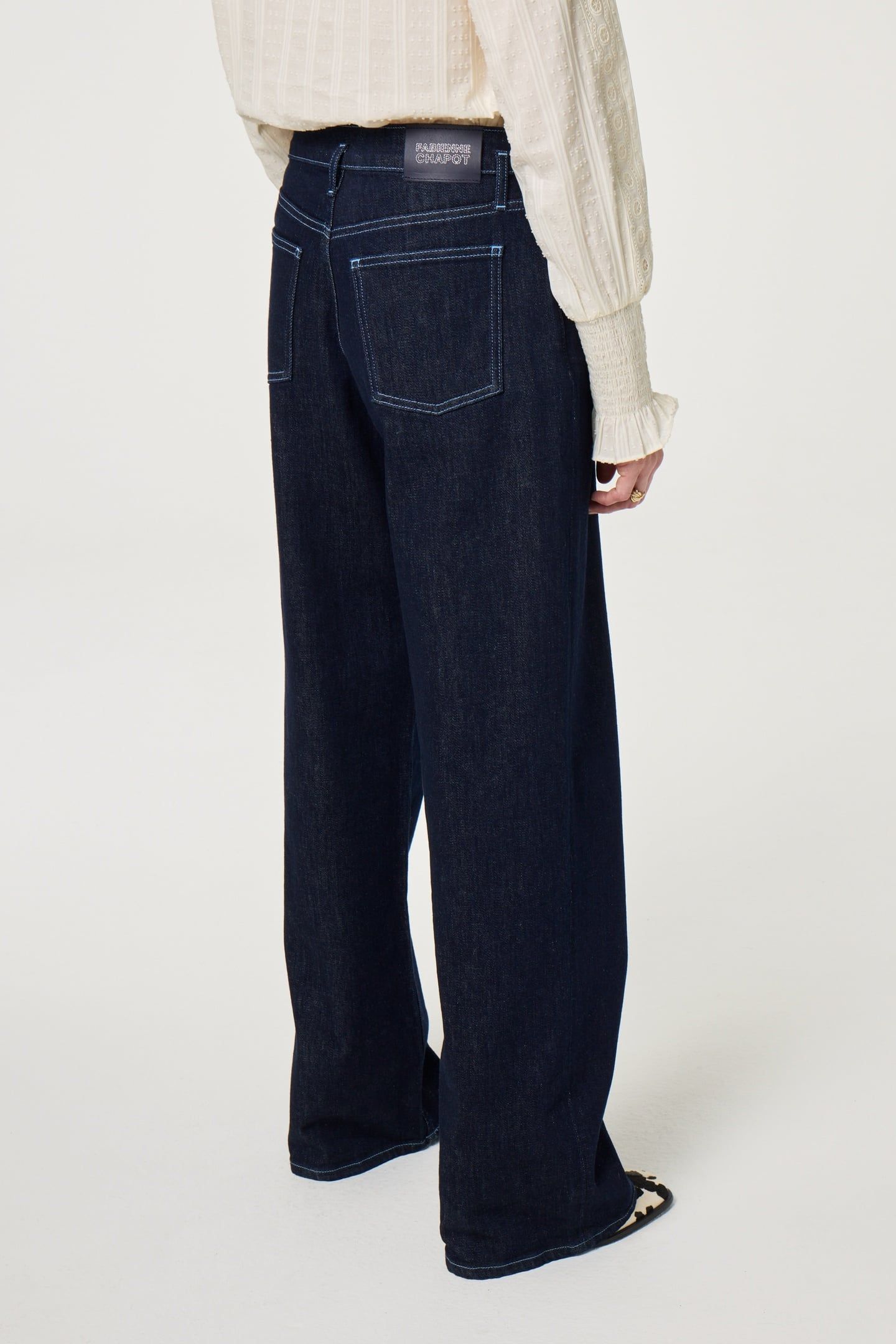LUCY WIDE LEG JEANS RINSED 4