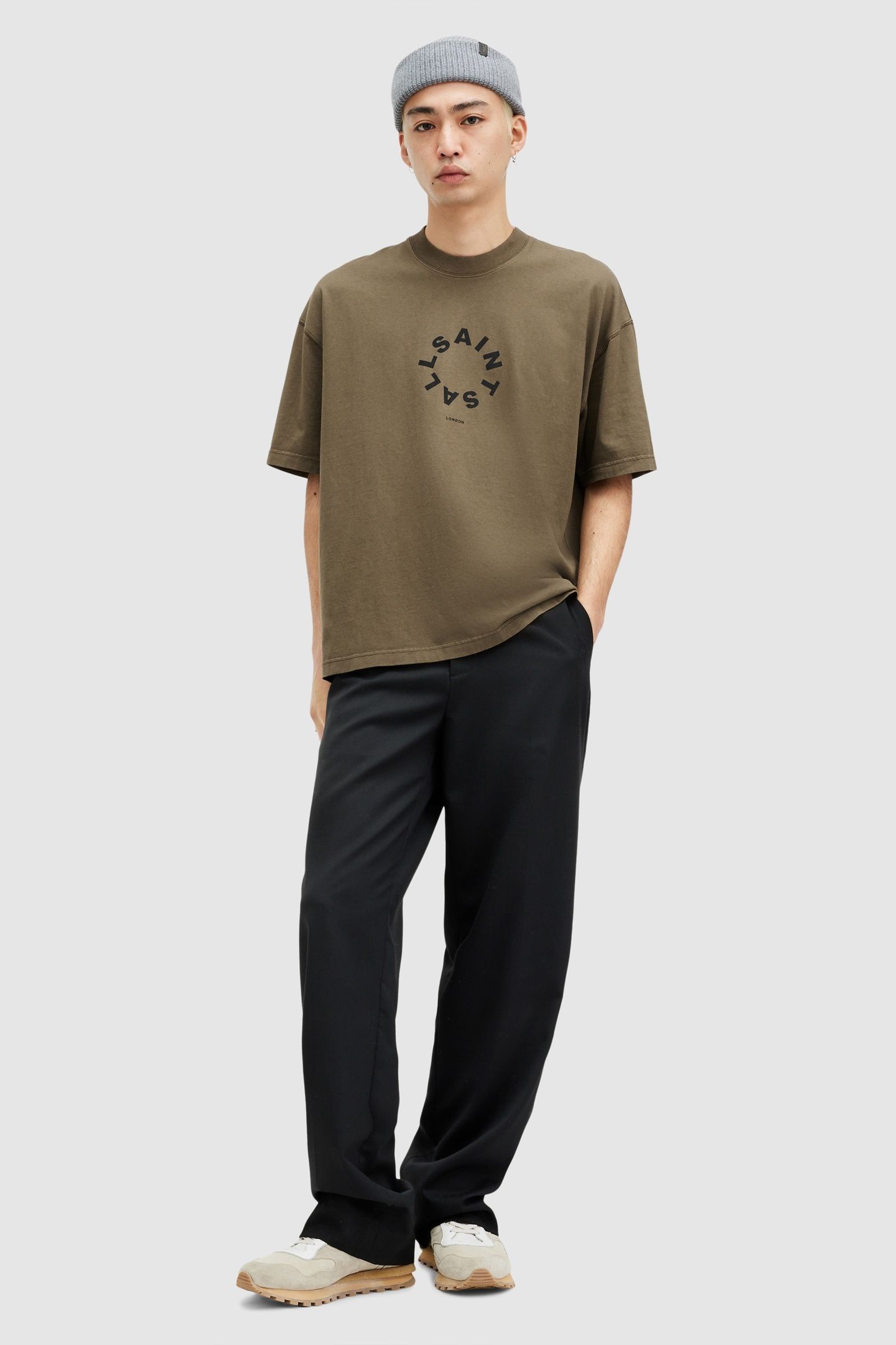 TIERRA SS CREW ASH KHAKI GREEN 2