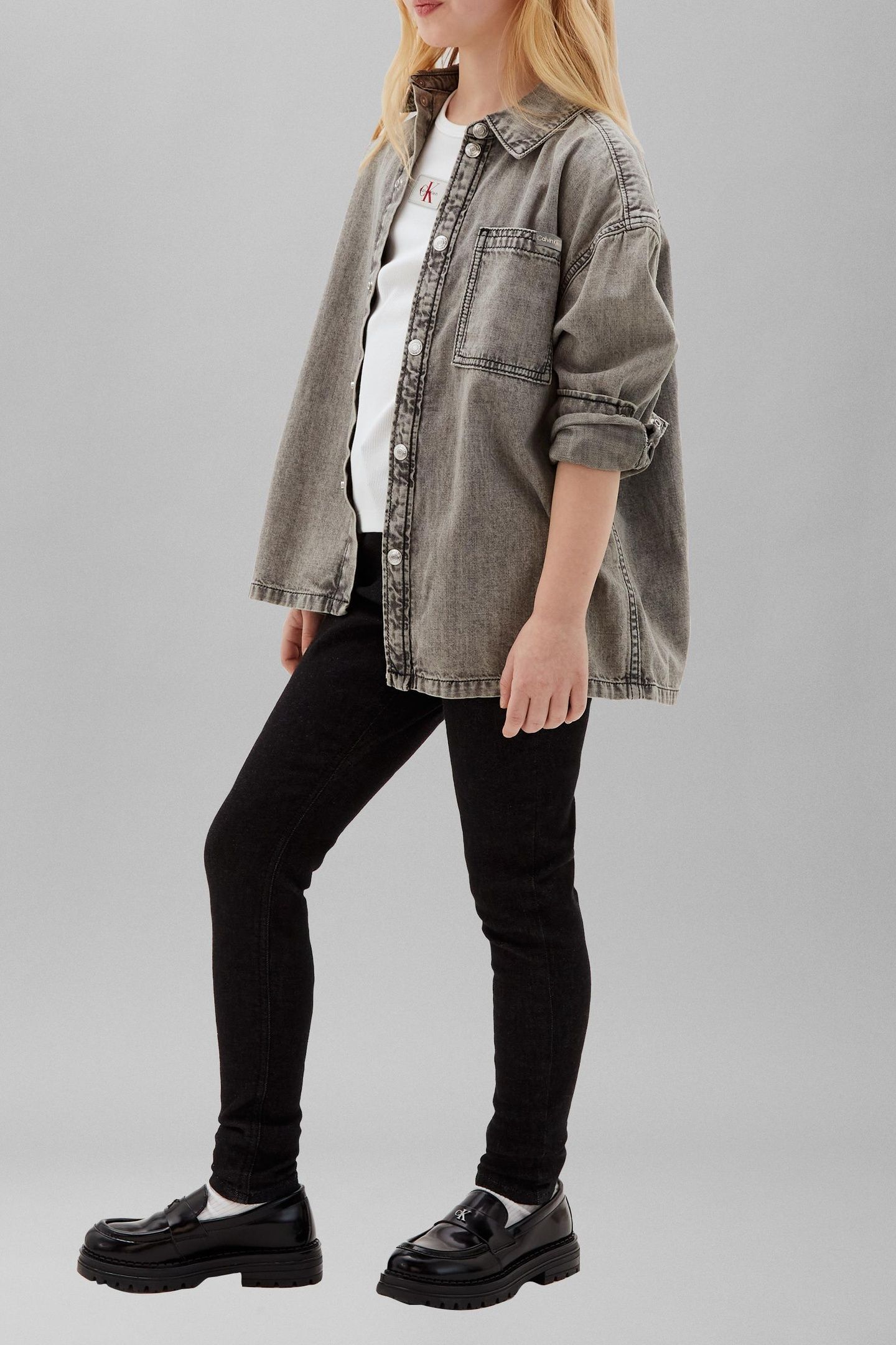 GIRLS SKINNY WASHED BLACK JEAN WASHED BLACK 3