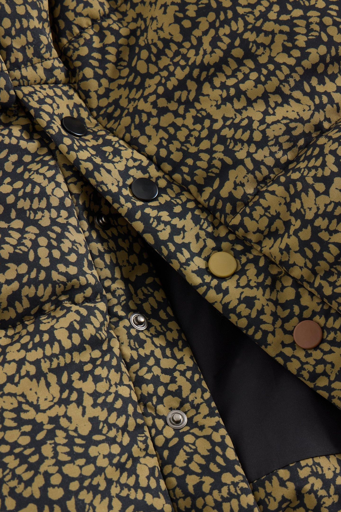 ELYSE QUILTED COAT BLACK PRINT 6