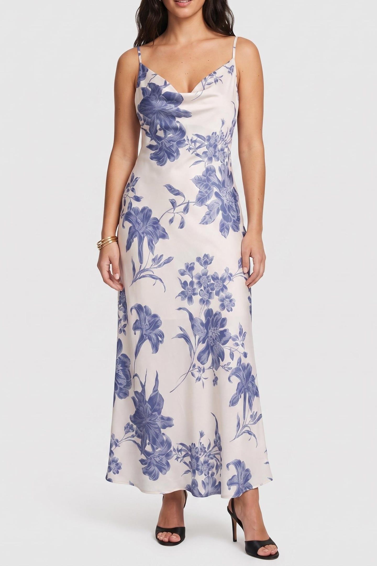 GUESS ECO NEW AKILINA DRESS DREAMING LILIES PRIN 1