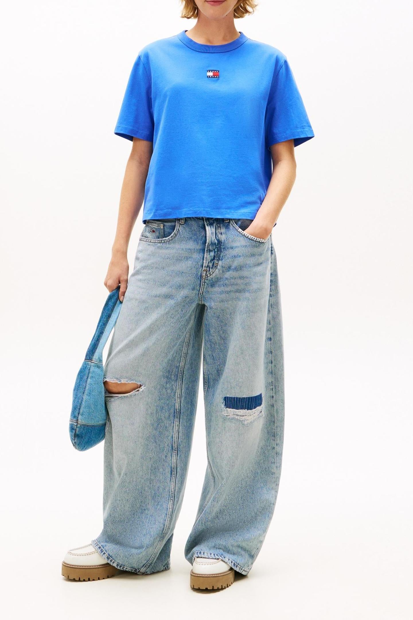 BOXY BADGE TEE EMPIRE BLUE 1