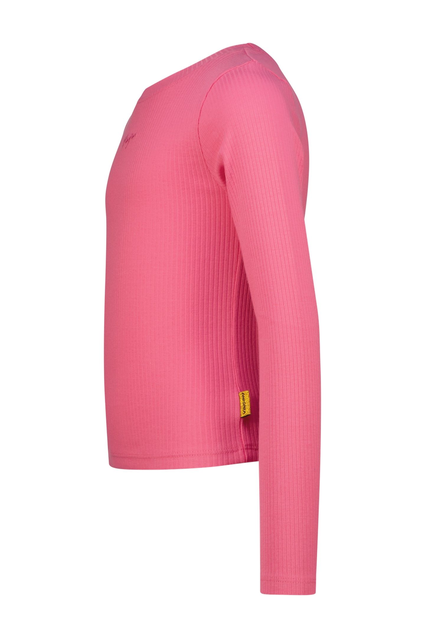 GIRLS BASIC RIB TOP T-SHIRT SANGRIA SUNSET 2