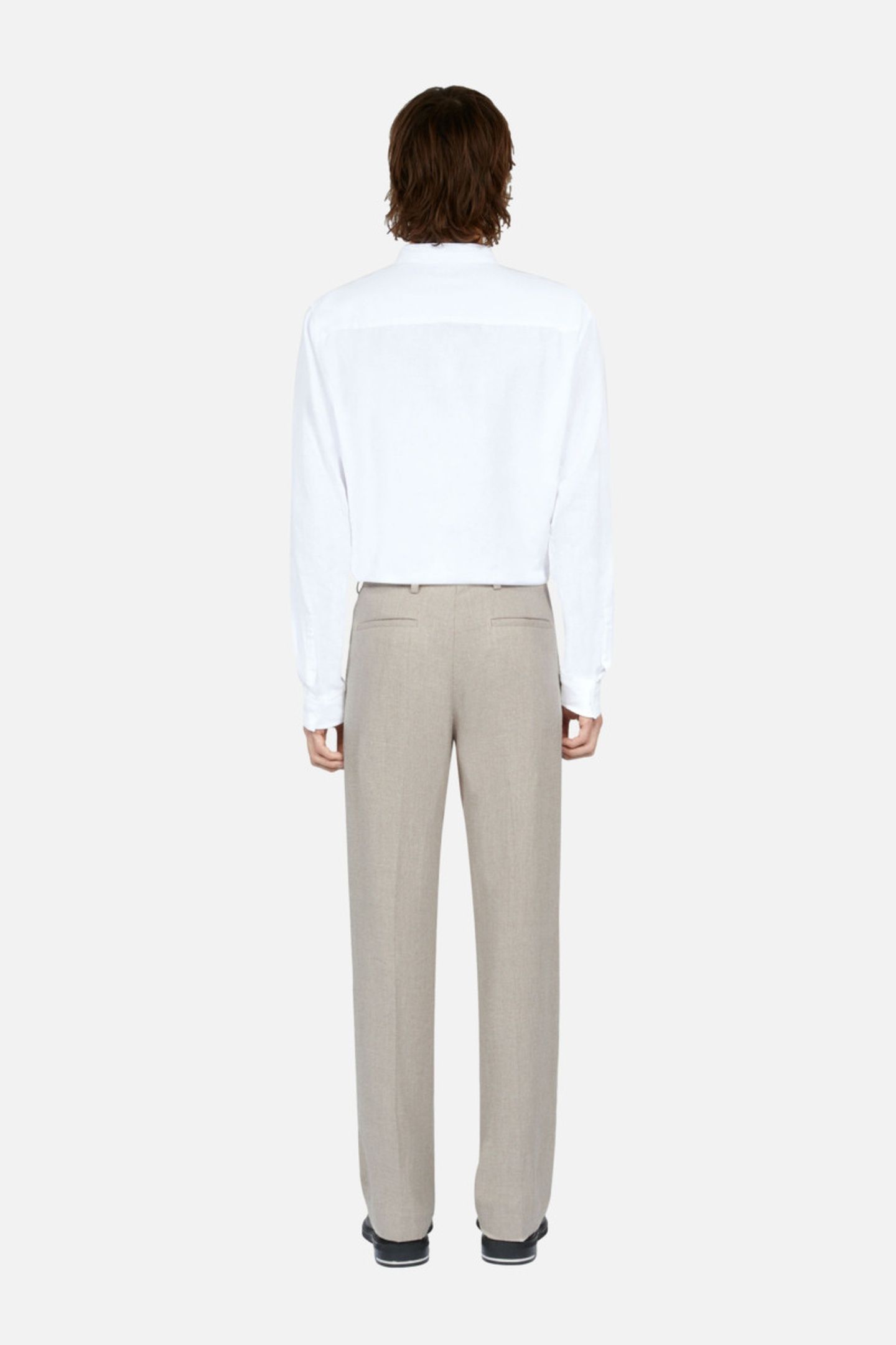 STRAIGHT-LEG TROUSERS BEIGE 4