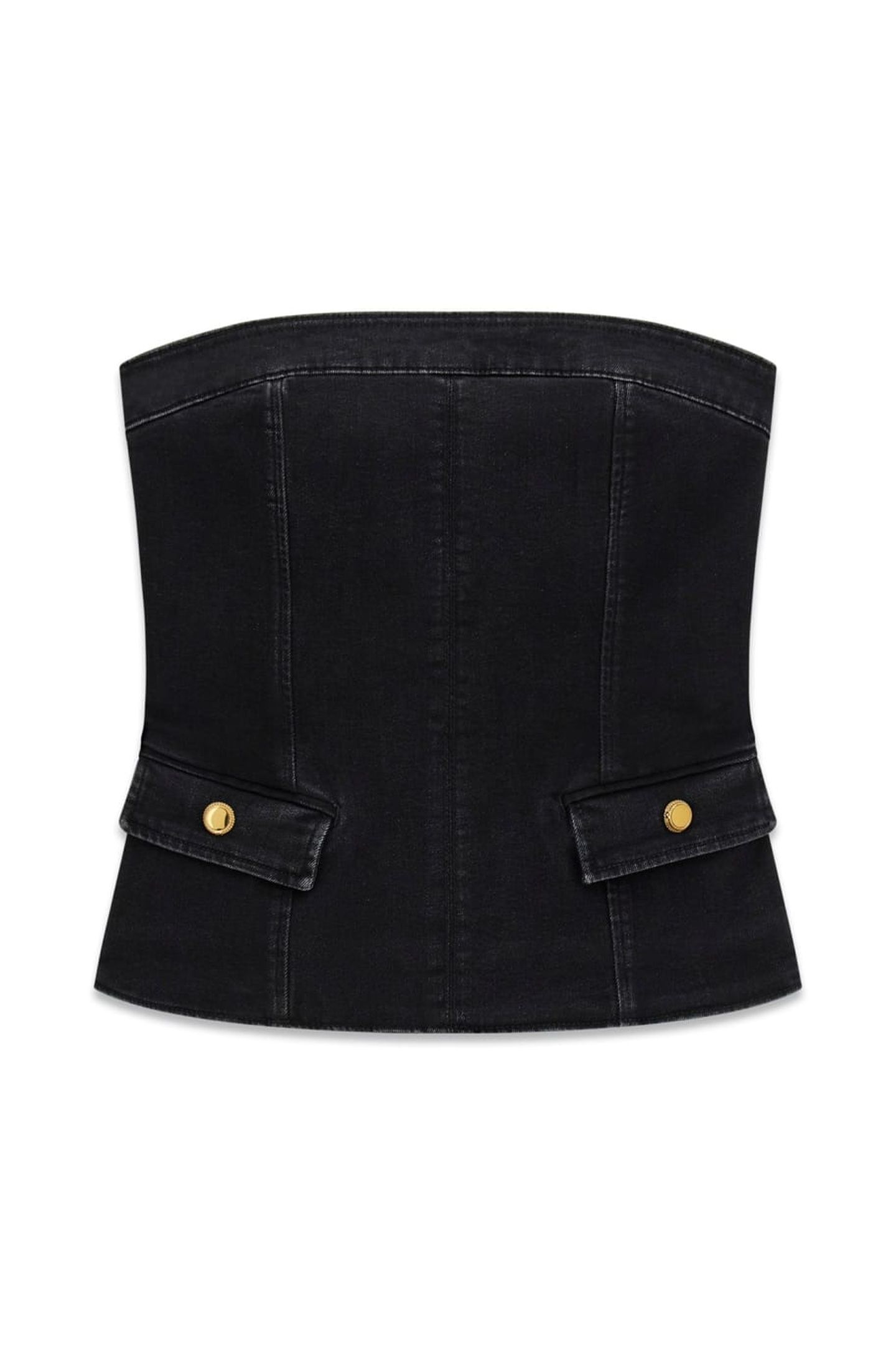 DORIS DENIM BUSTIER JET BLACK A996 3