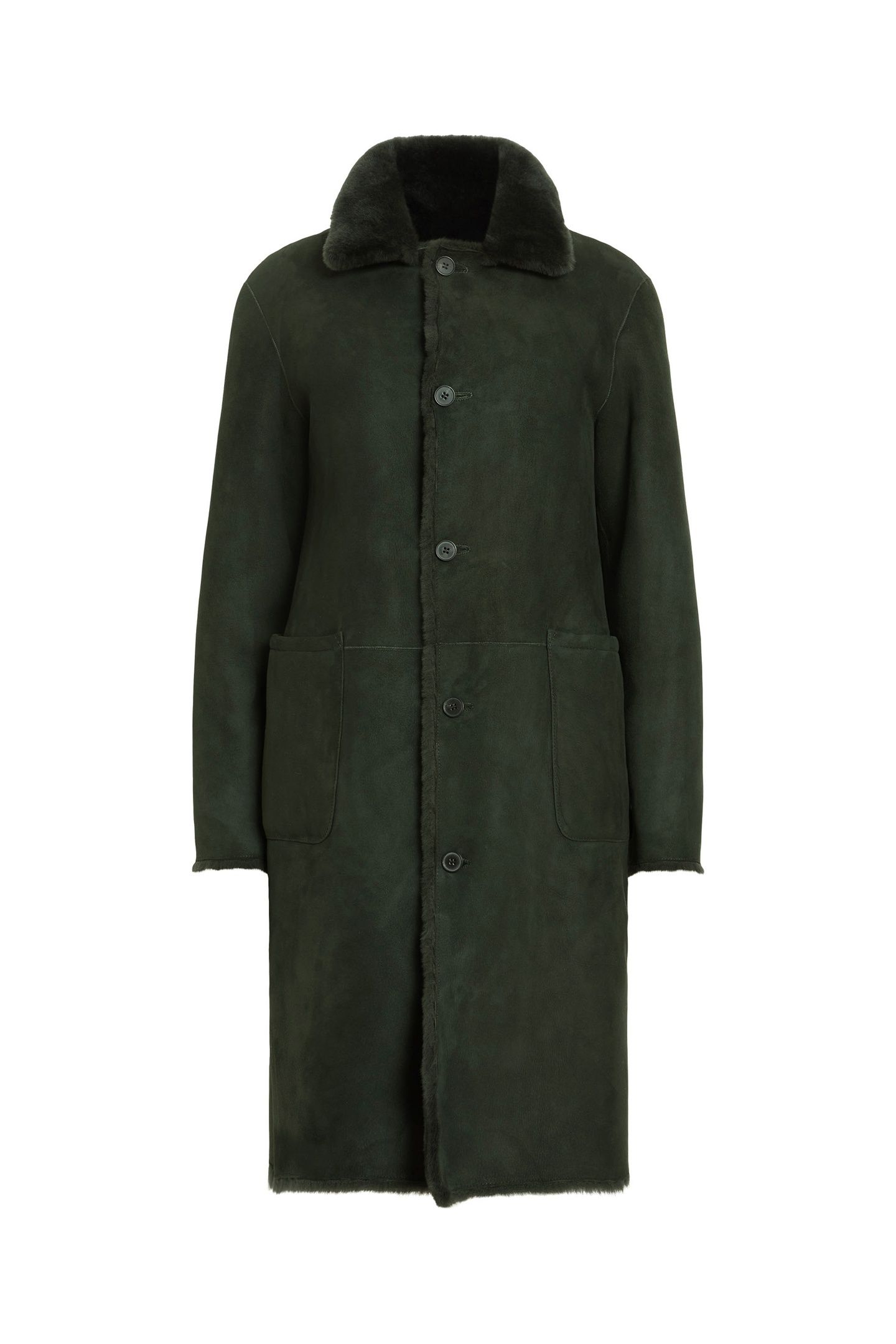 SERRA SHEARLING COAT SYCAMORE GREEN 9