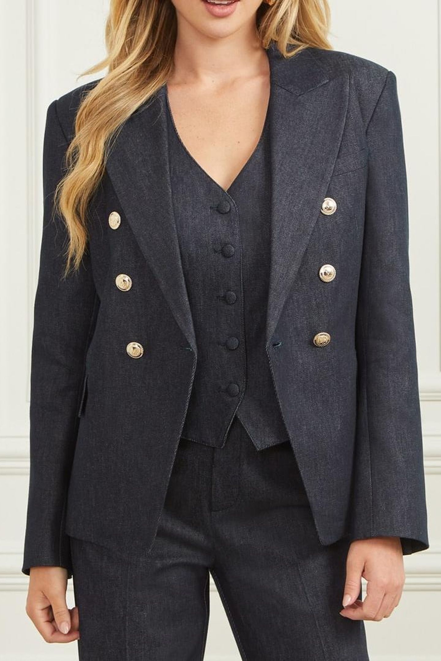 GLAM DE NUIT BLAZER DARK WASH 5