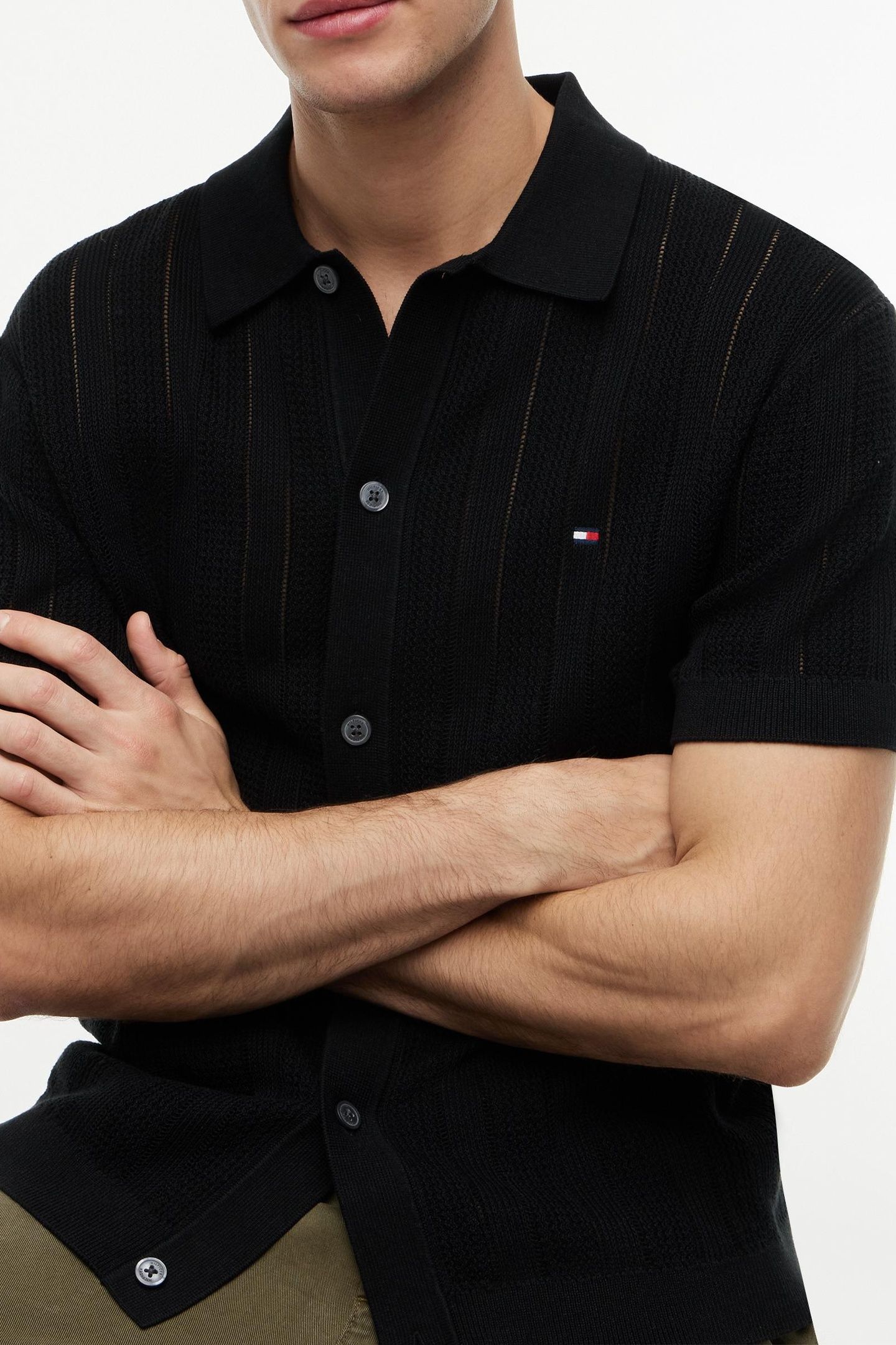 POINTELLE STRUCTURE BLACK HEATHER 5
