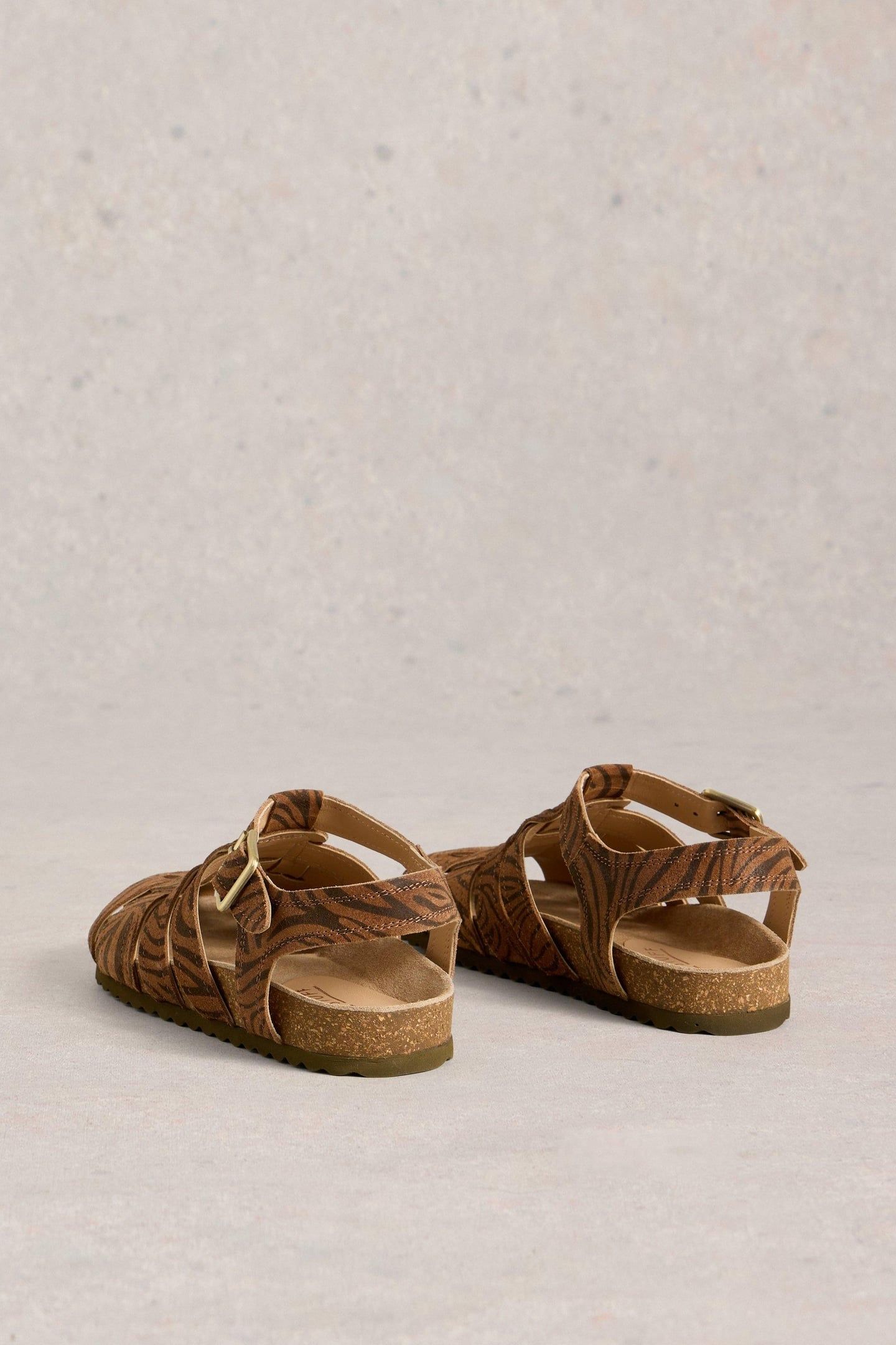 HETTIE FISHERMAN FOOTBED BROWN MULTI 2