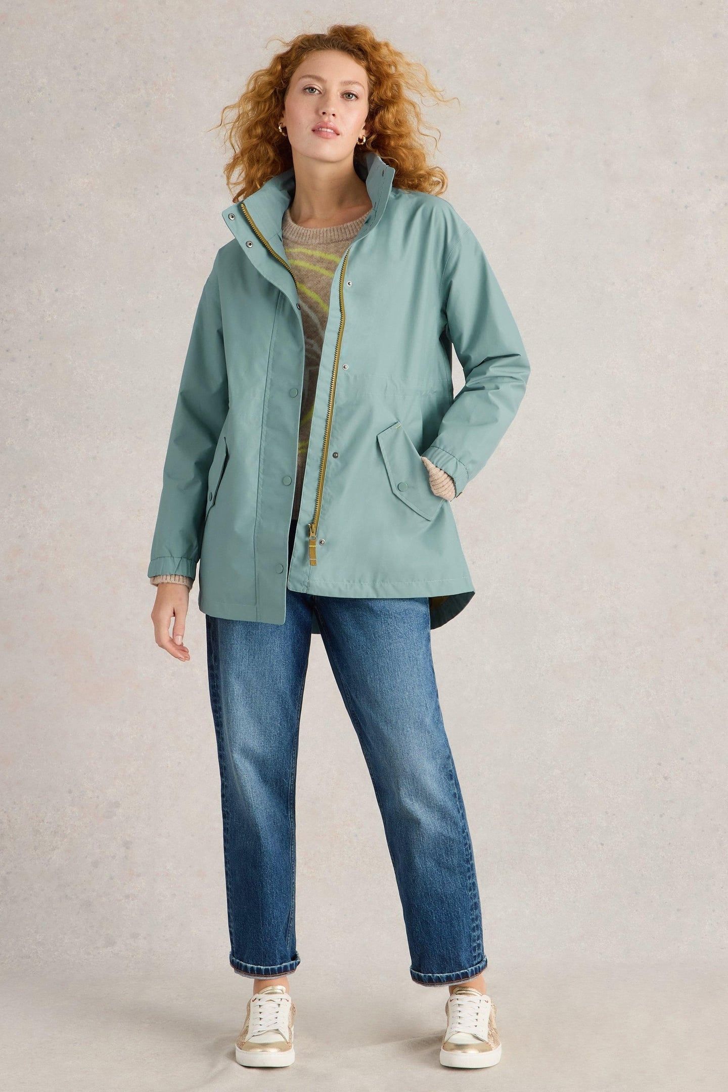 LEXI WATERPROOF COAT DUSTY BLUE 2