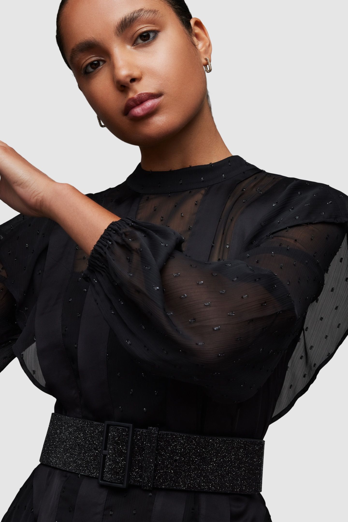 MARY SPARKLE WIDE BE BLACK/MATTE BLACK 5