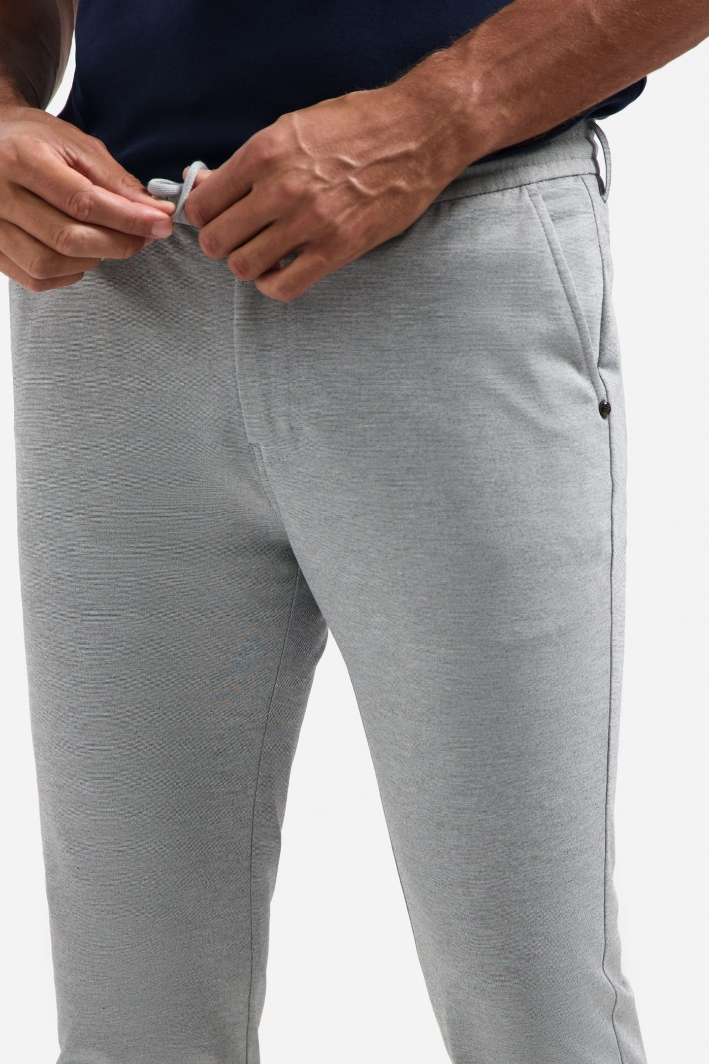 PANTS STRETCH JERSEY GREY MELANGE 7