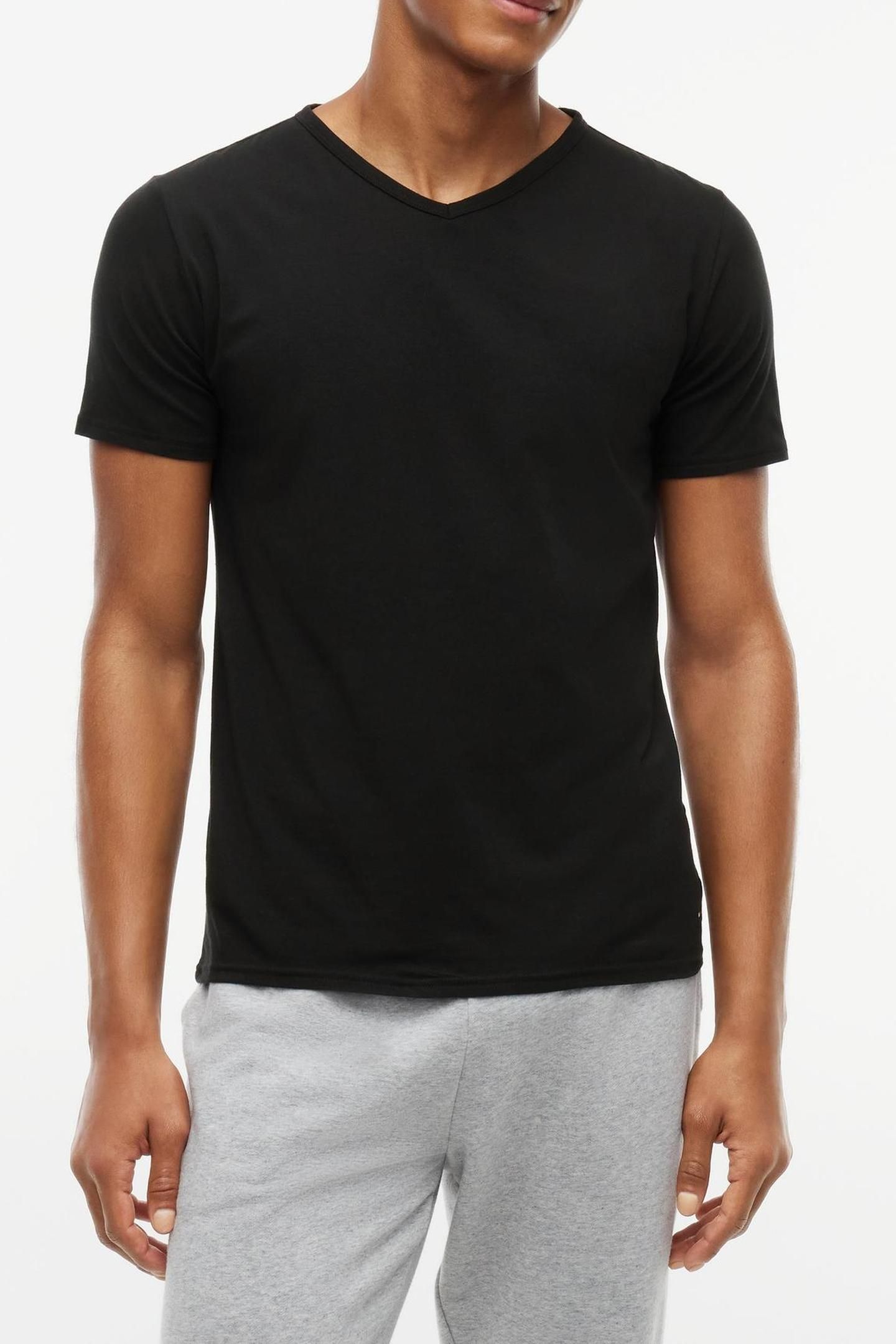 STRETCH VN TEE SS 3-PACK BLACK/BLACK/BLACK 2