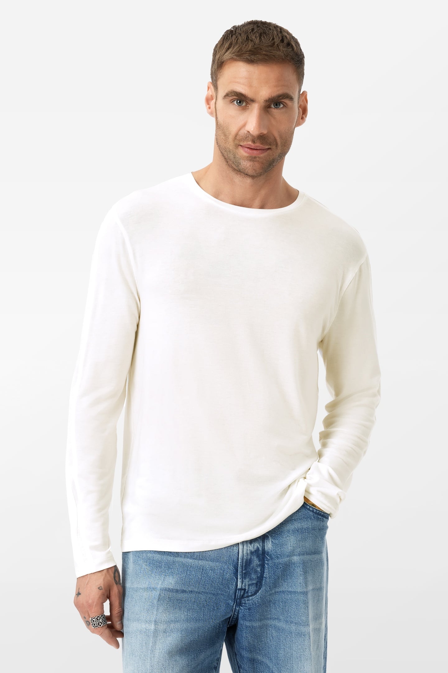 CLEMENTE CREWNECK WHITE 1