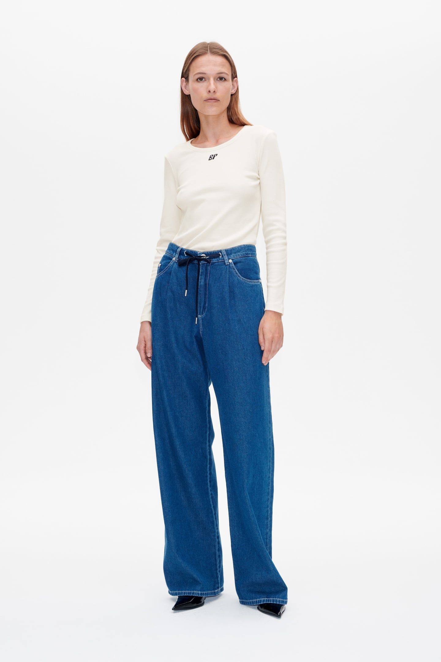 NANNY JEANS LIGHT WORN DENIM 1