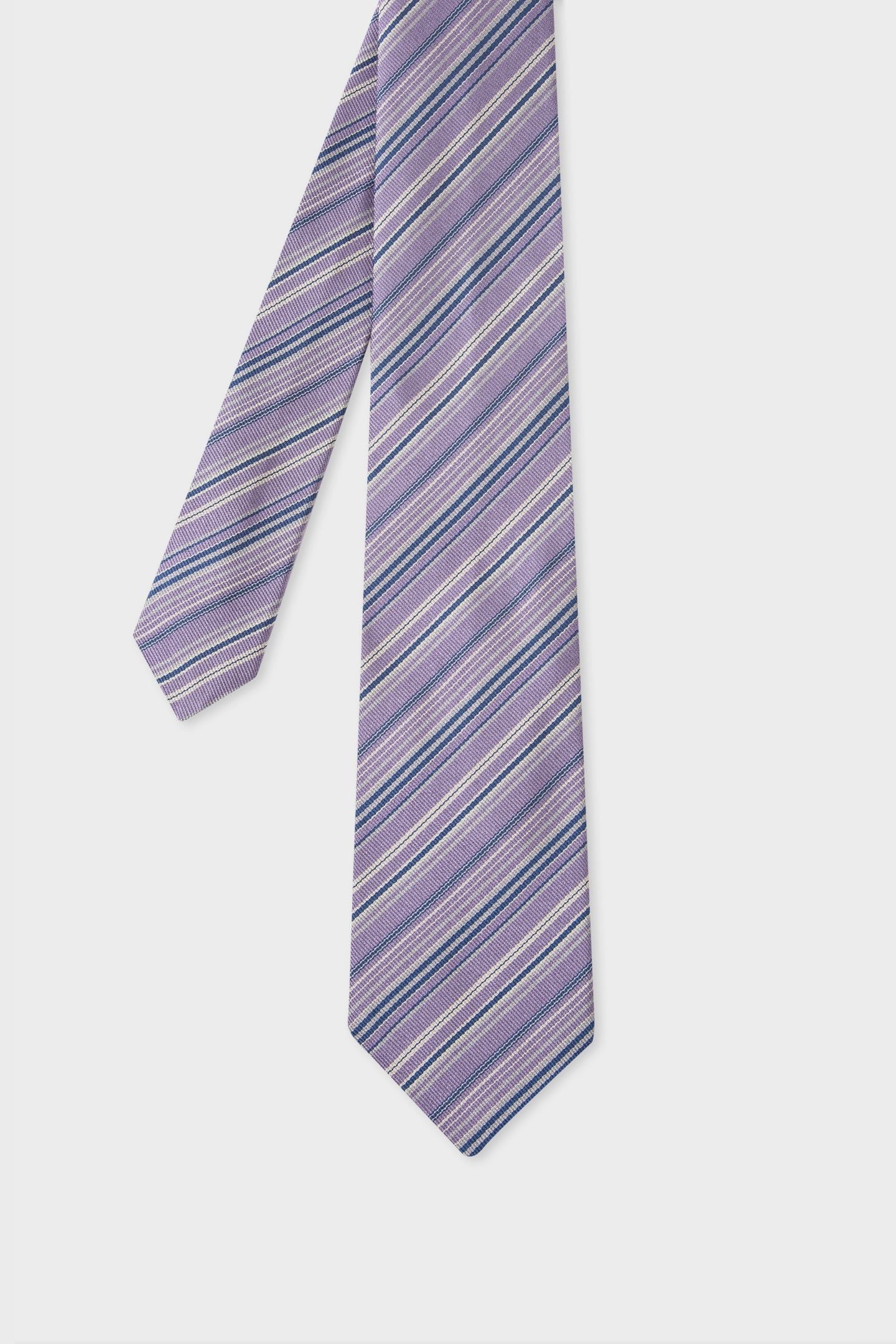 MEN TIE STRIPEY MAUVE 5