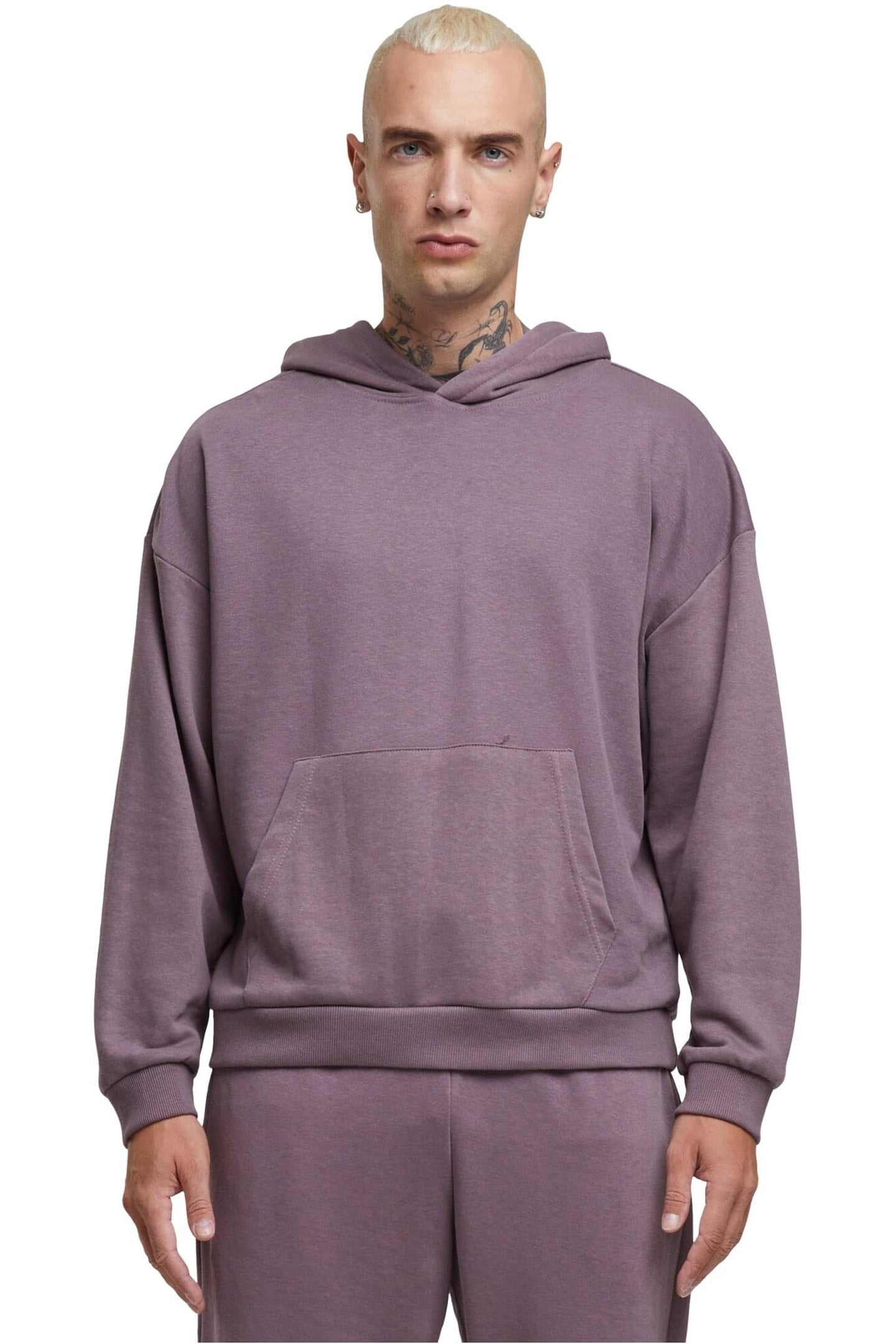 LIGHT TERRY HOODY FADEDPURPLE 1