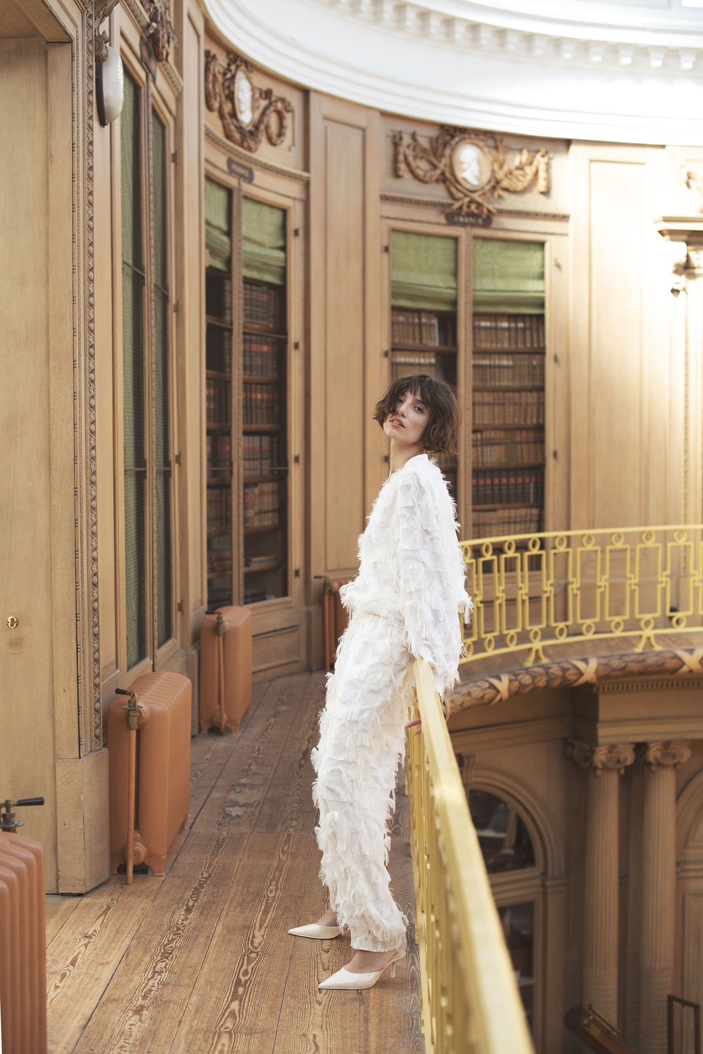 PANTS FRINGE FLUFFY IVORY 3