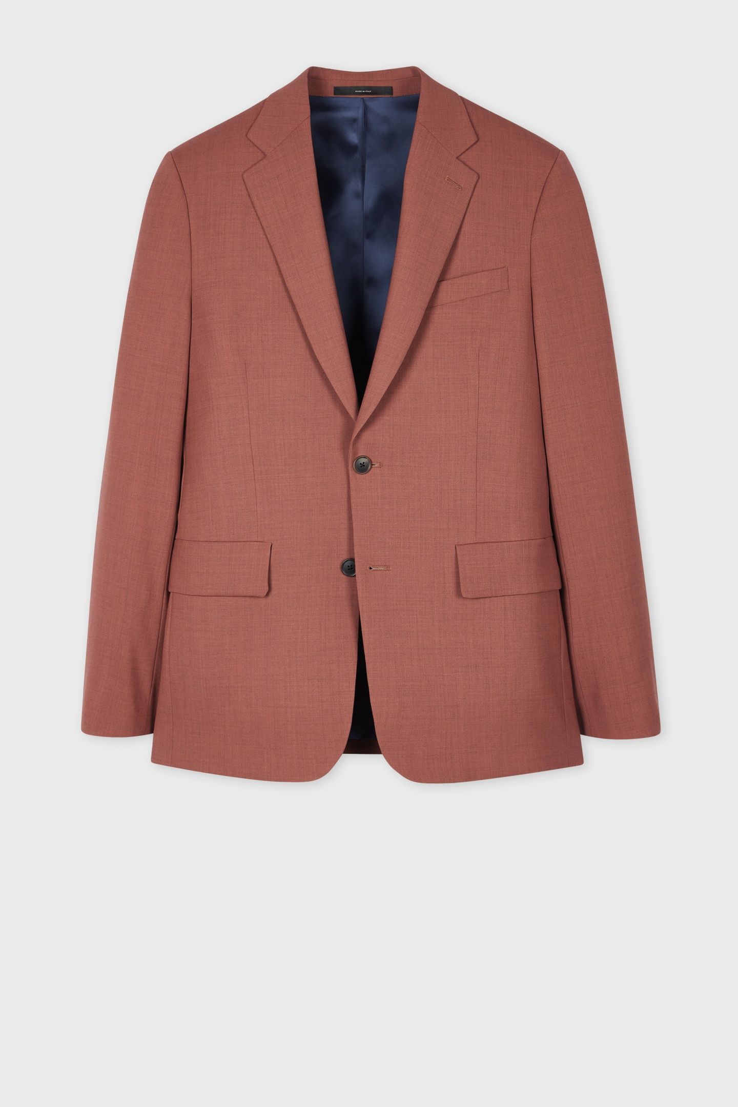 MENS TAILORED FIT 2 BUTTON JACKET DARK ORANGE 1