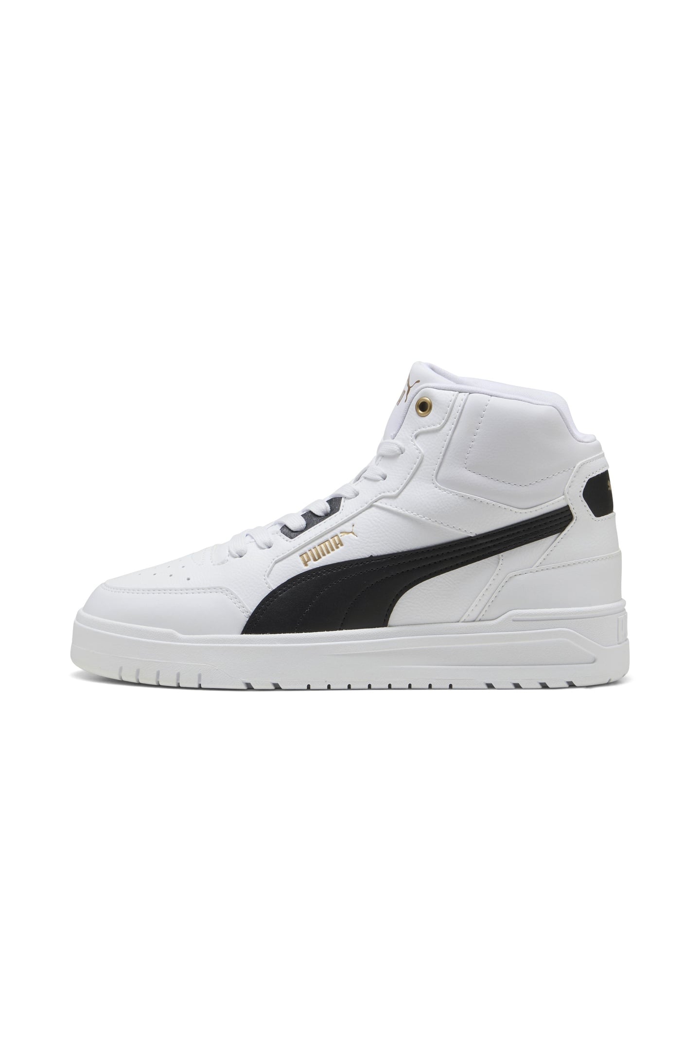 UNISEX SHUFFLE DOWNTOWN MID WHITE-BLACK-GOLD 6