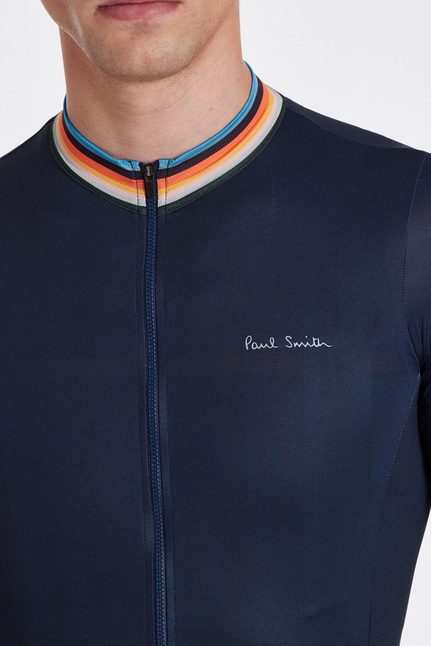 MENS CYCLE JERSEY S/S ARTIST STRIPE VERY DARK NAVY 4