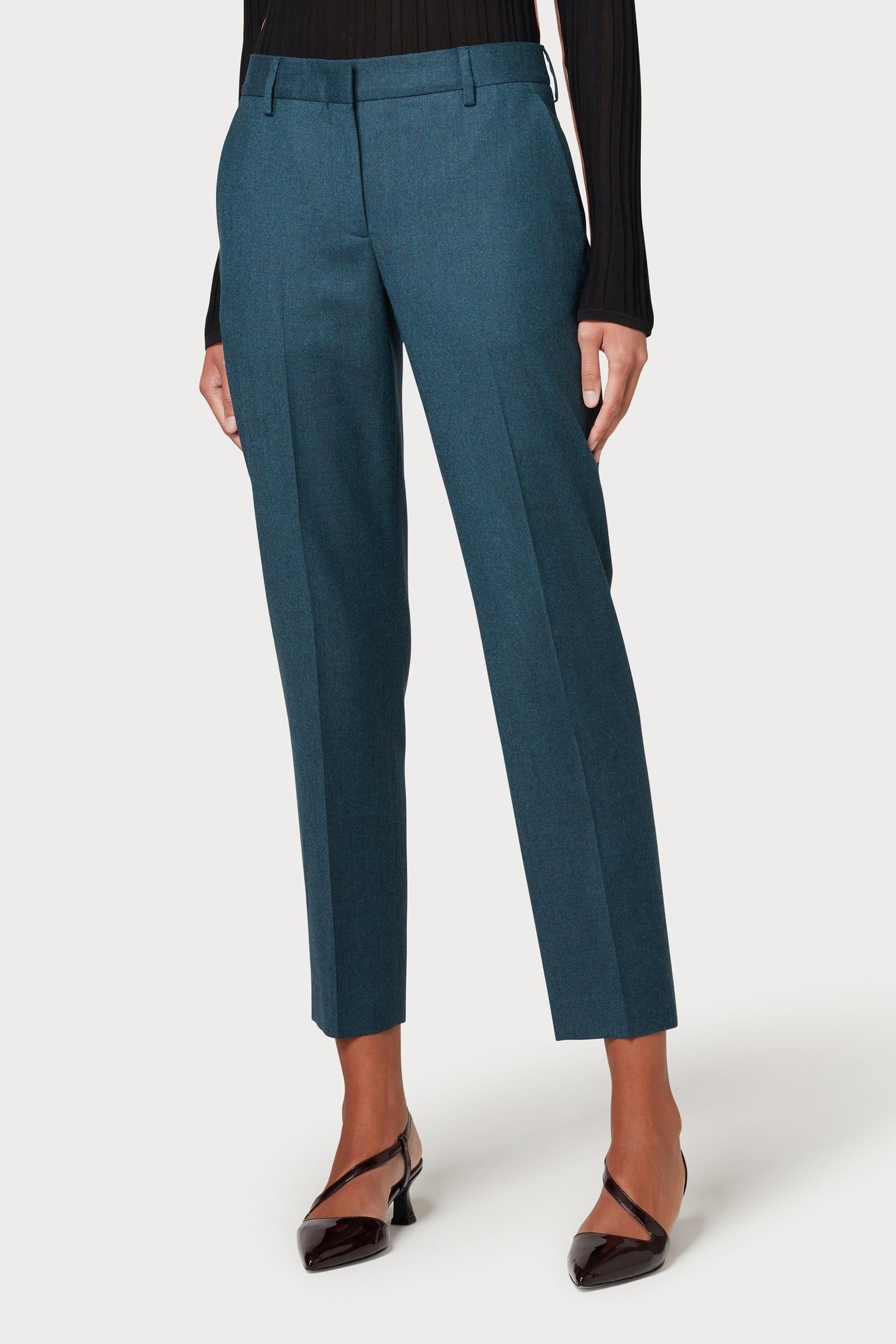 WOMENS TROUSERS PETROL BLUE 1