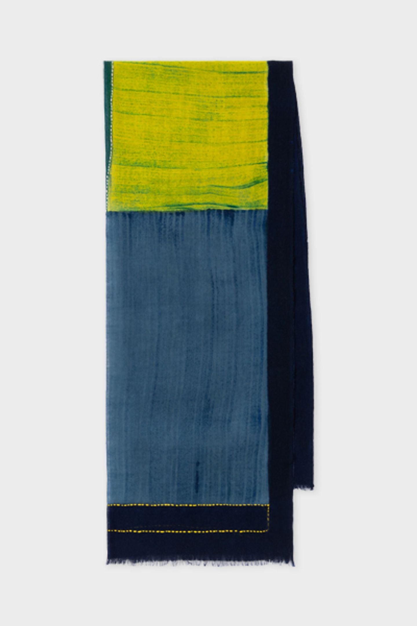 MEN SCARF COLOUR BLOCK NAVY 3