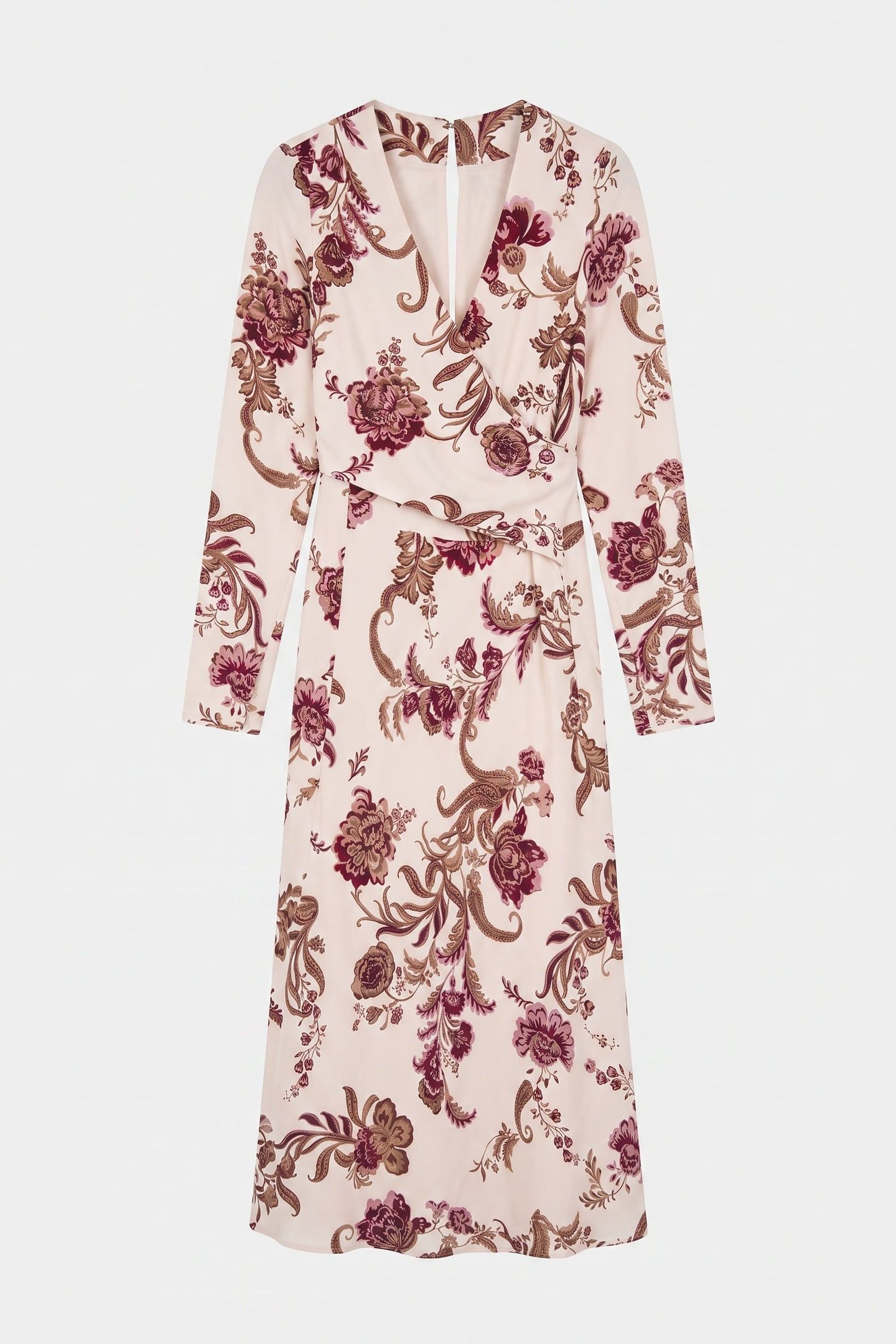 DENISE V NECK WRAP L FLORAL PAYSLEY ICE C 3
