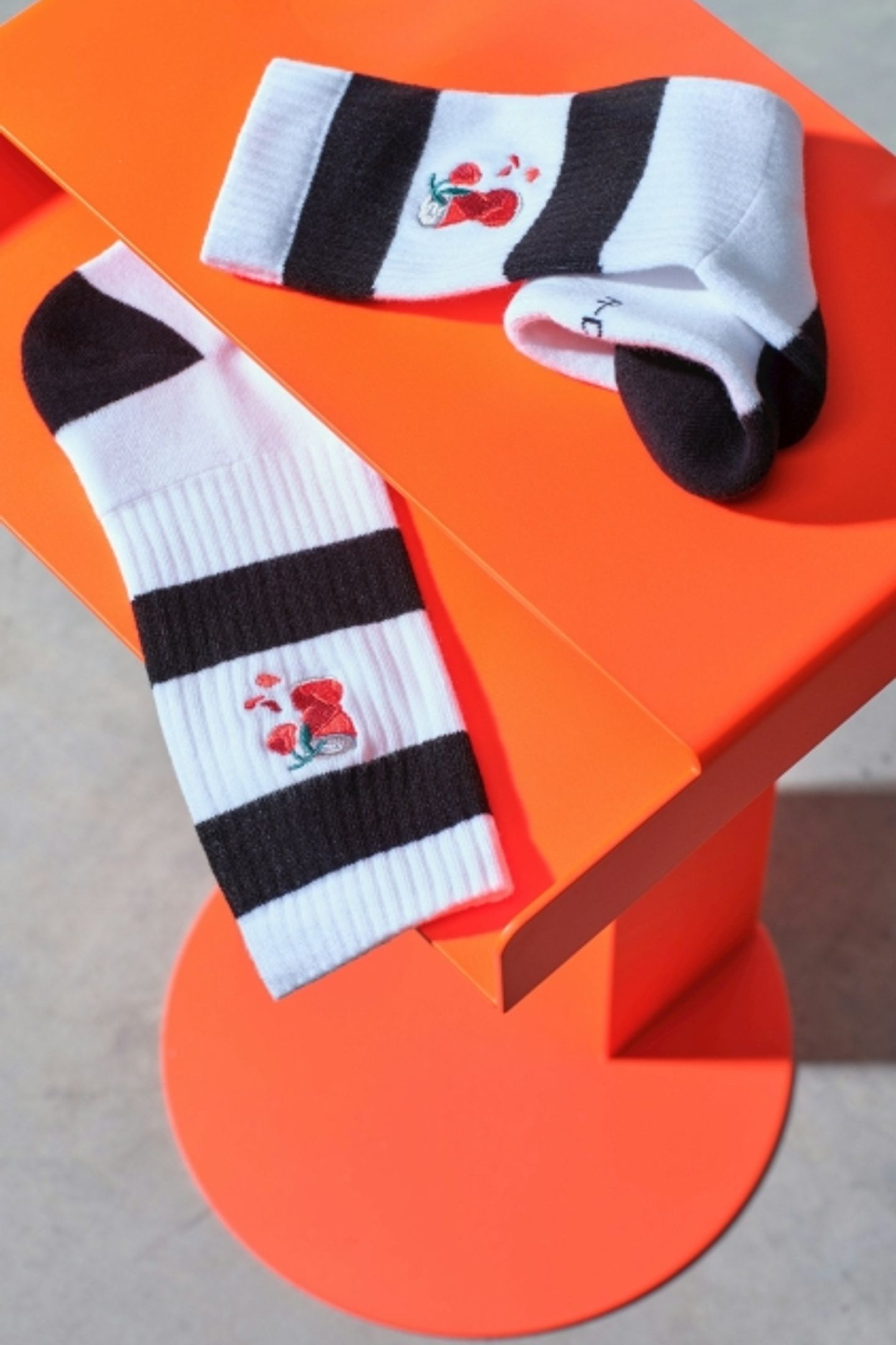 A-DAM 3-PACK CREW SOCKS SODA ROSE WHITE 3