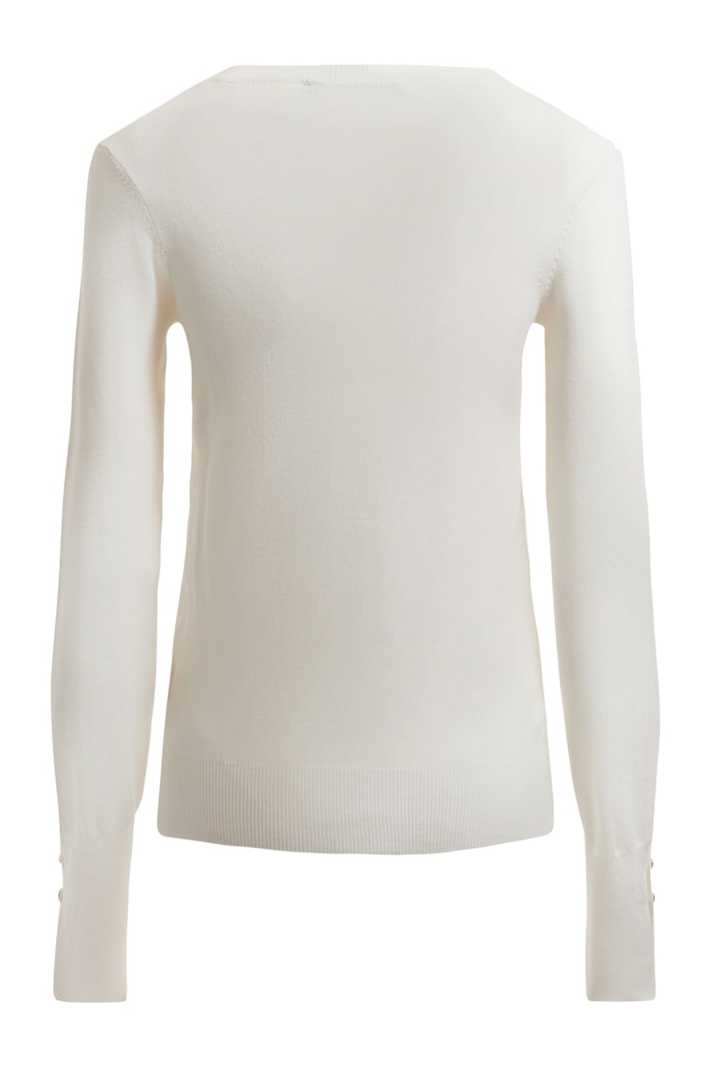 ELINOR RN LS SWTR CREAM WHITE 6