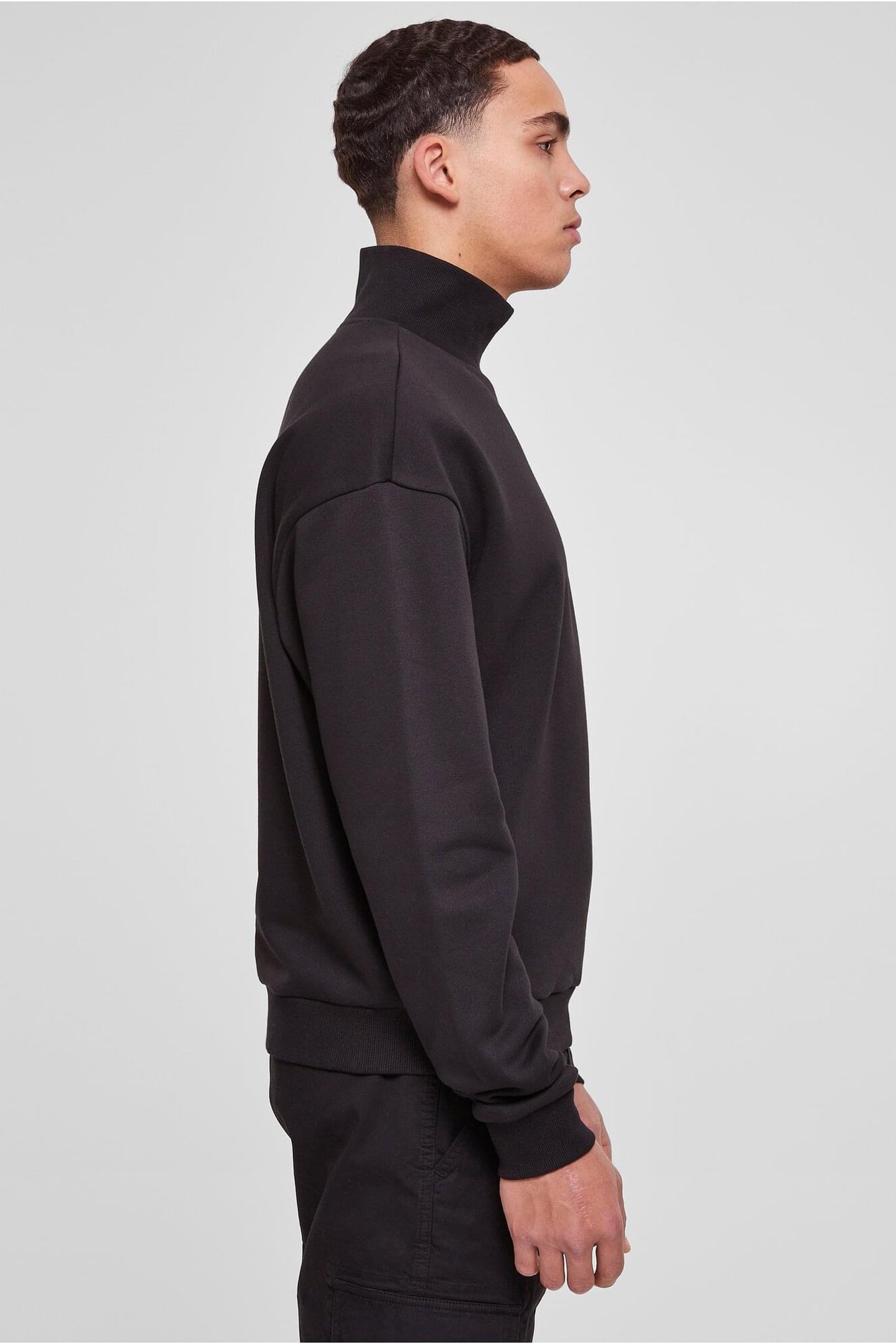 HIGH RIB NECK CREW BLACK 4