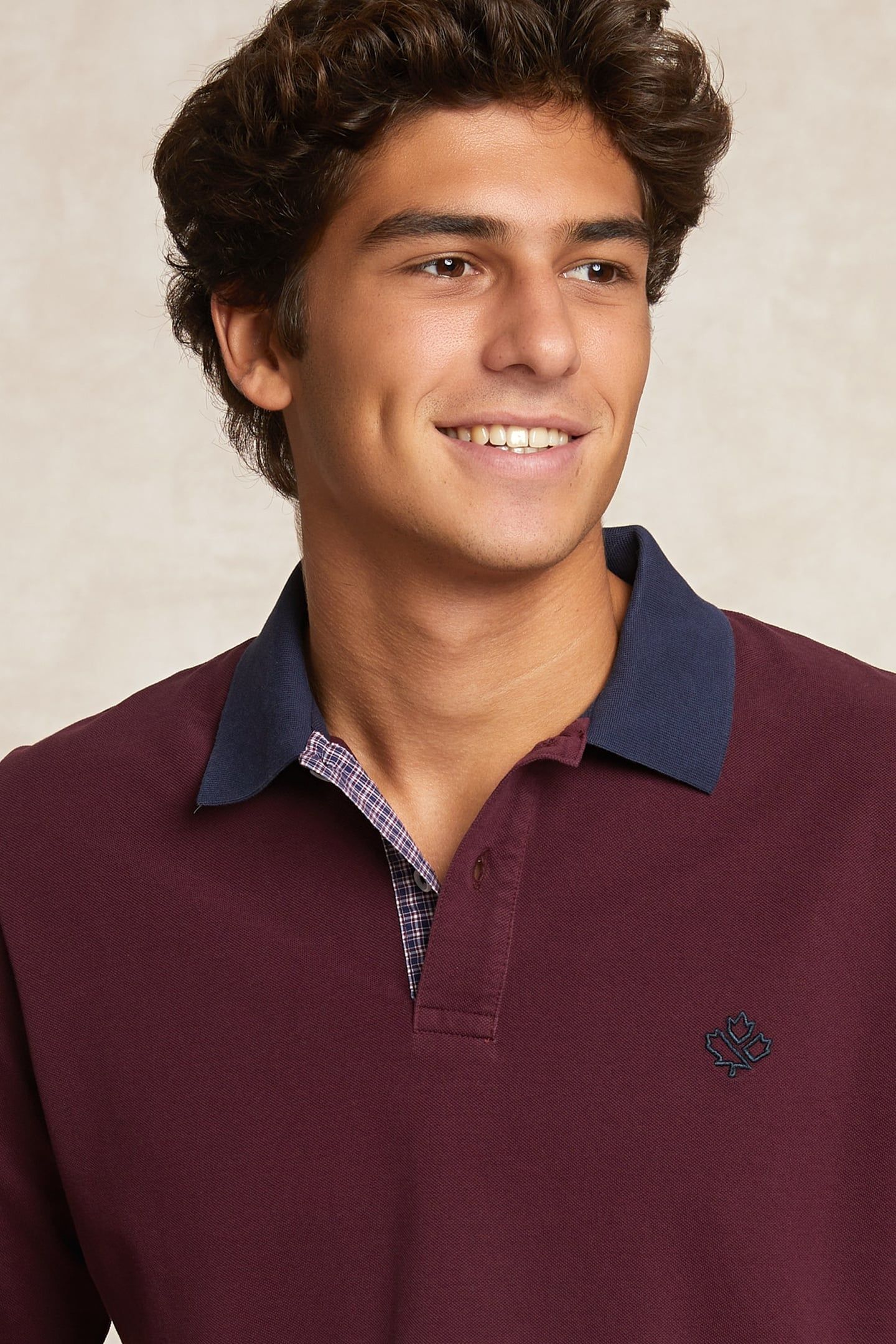 CUSTOM FIT COTTON FANCY PIQUE POLO GRAPE RED 4