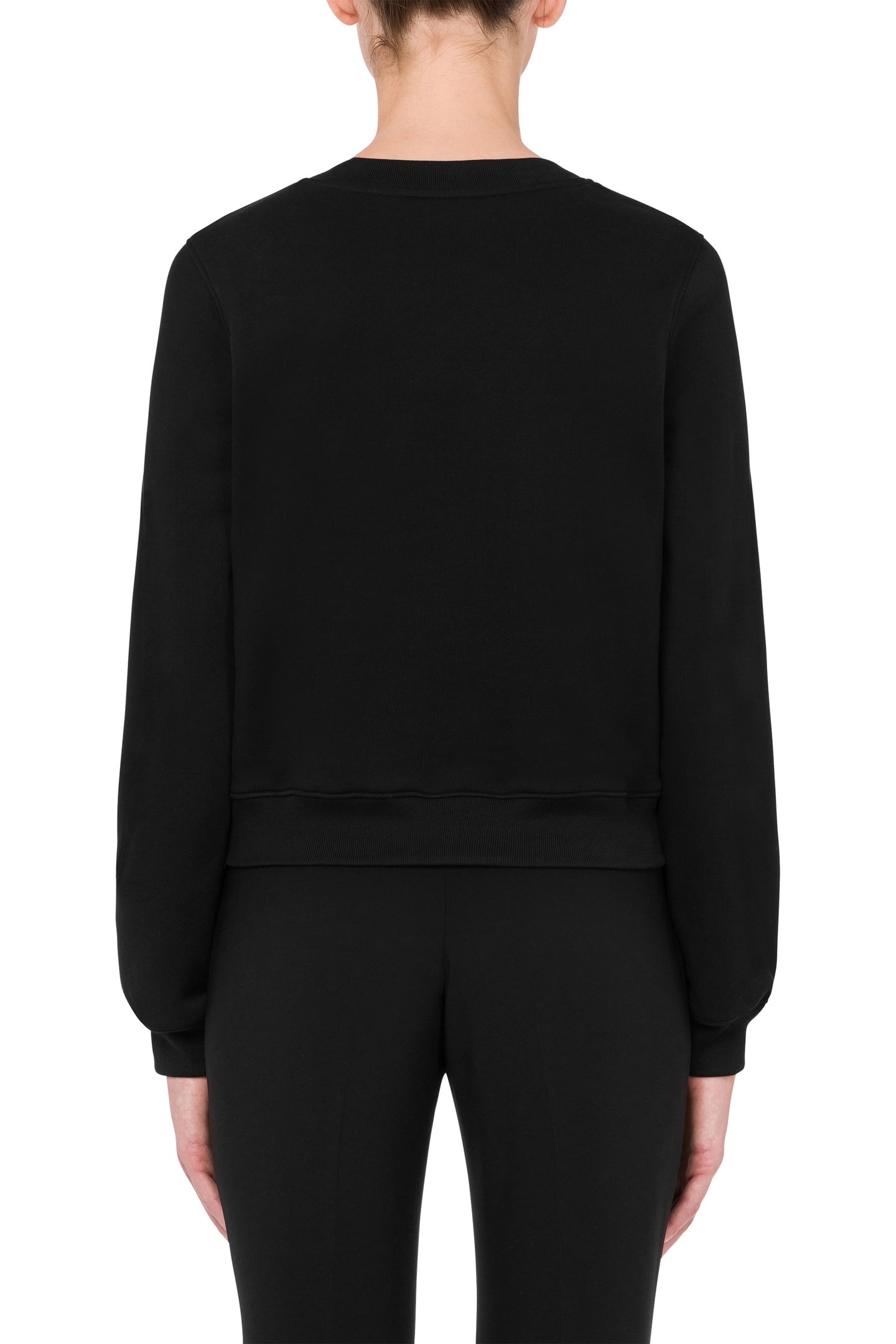 SPARKLING LOGO ORGANIC COTTON SWEATSHIRT BLACK 2
