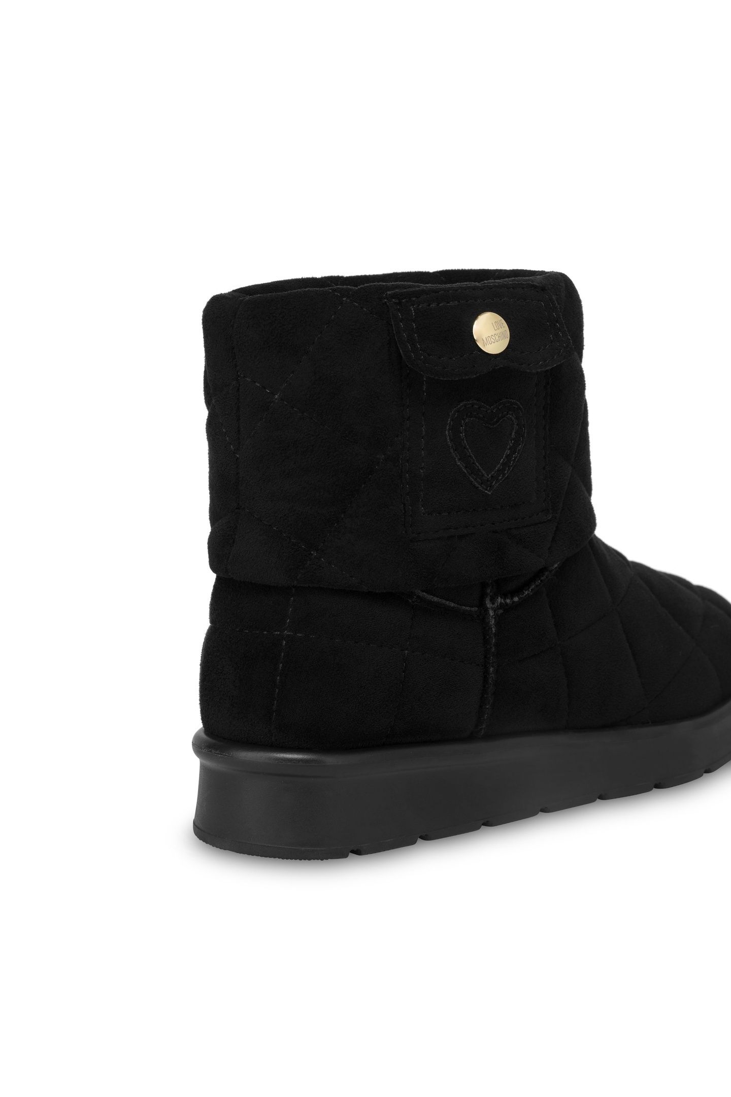 ANKLE BOOTS IN SOFT QUILTED FABRIC BLACK 3