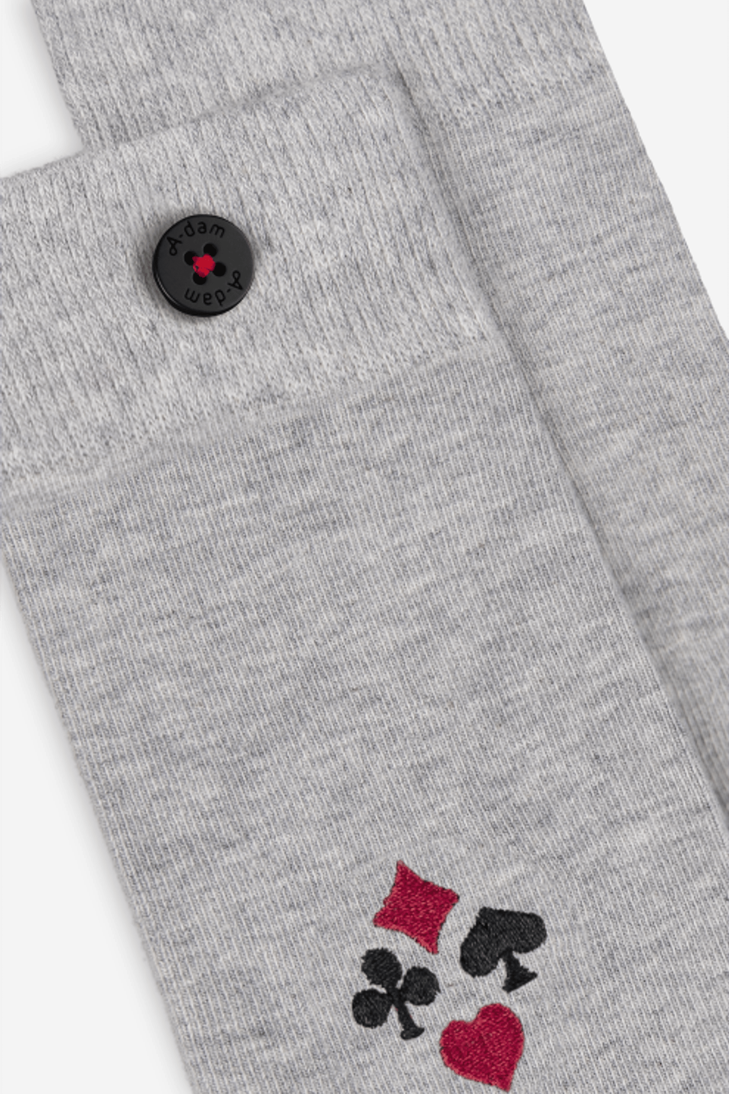 A-DAM 3-PACK CASUAL SOCKS CARD ICONS GREY MELANGE 5