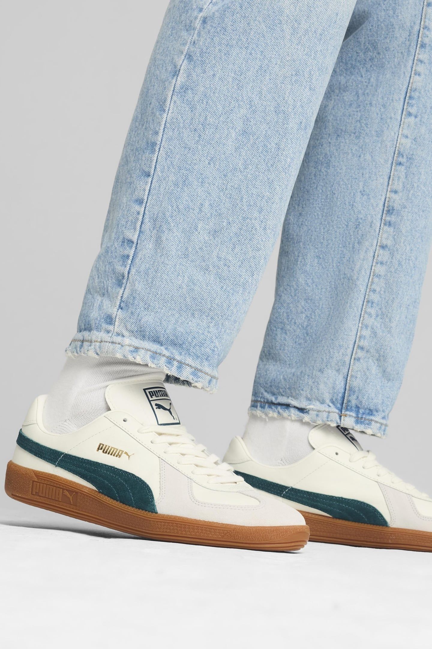 UNISEX ARMY TRAINER WARM WHITE-DARK MYRTLE 5