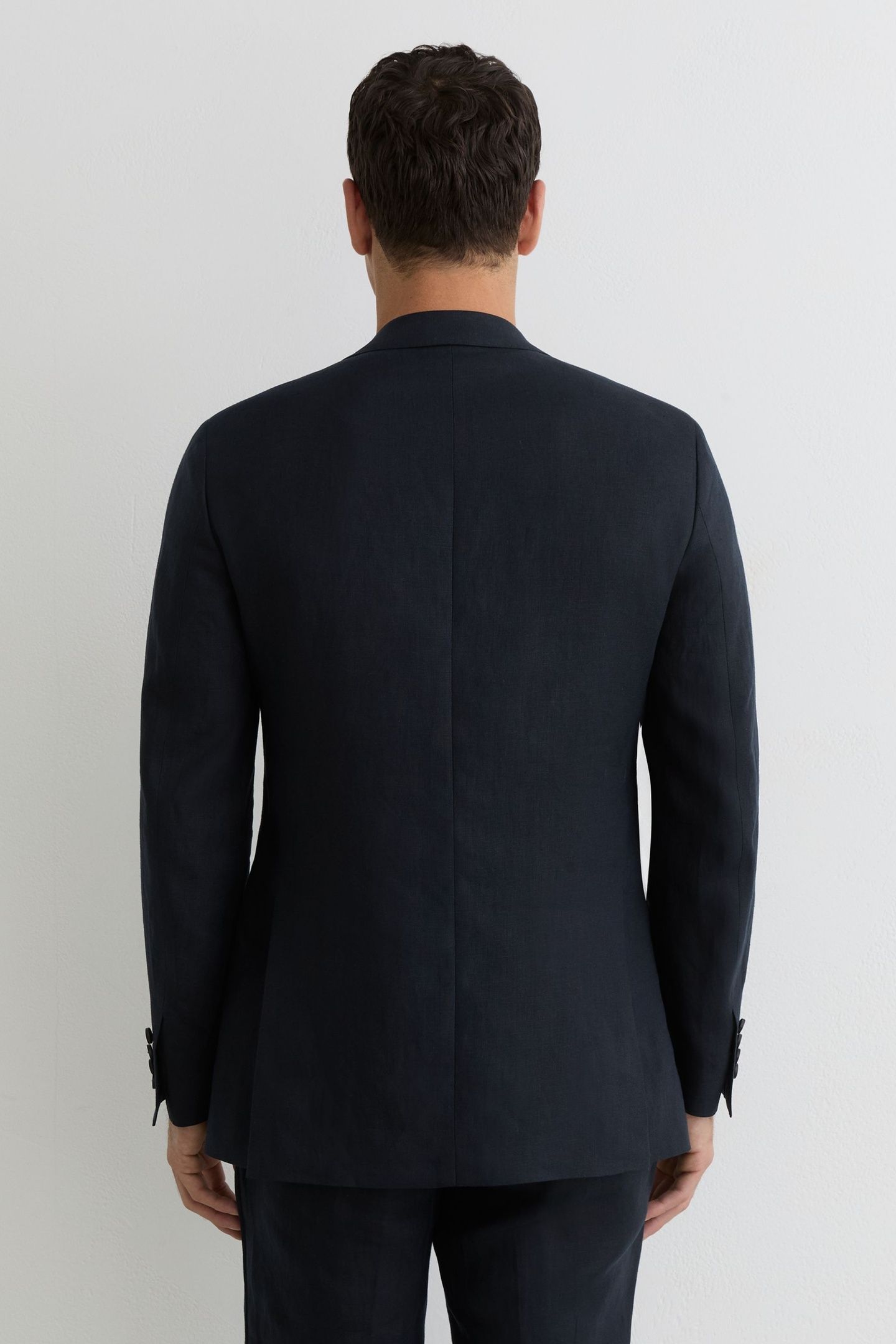LINEN FIT BLAZER NAVY 3