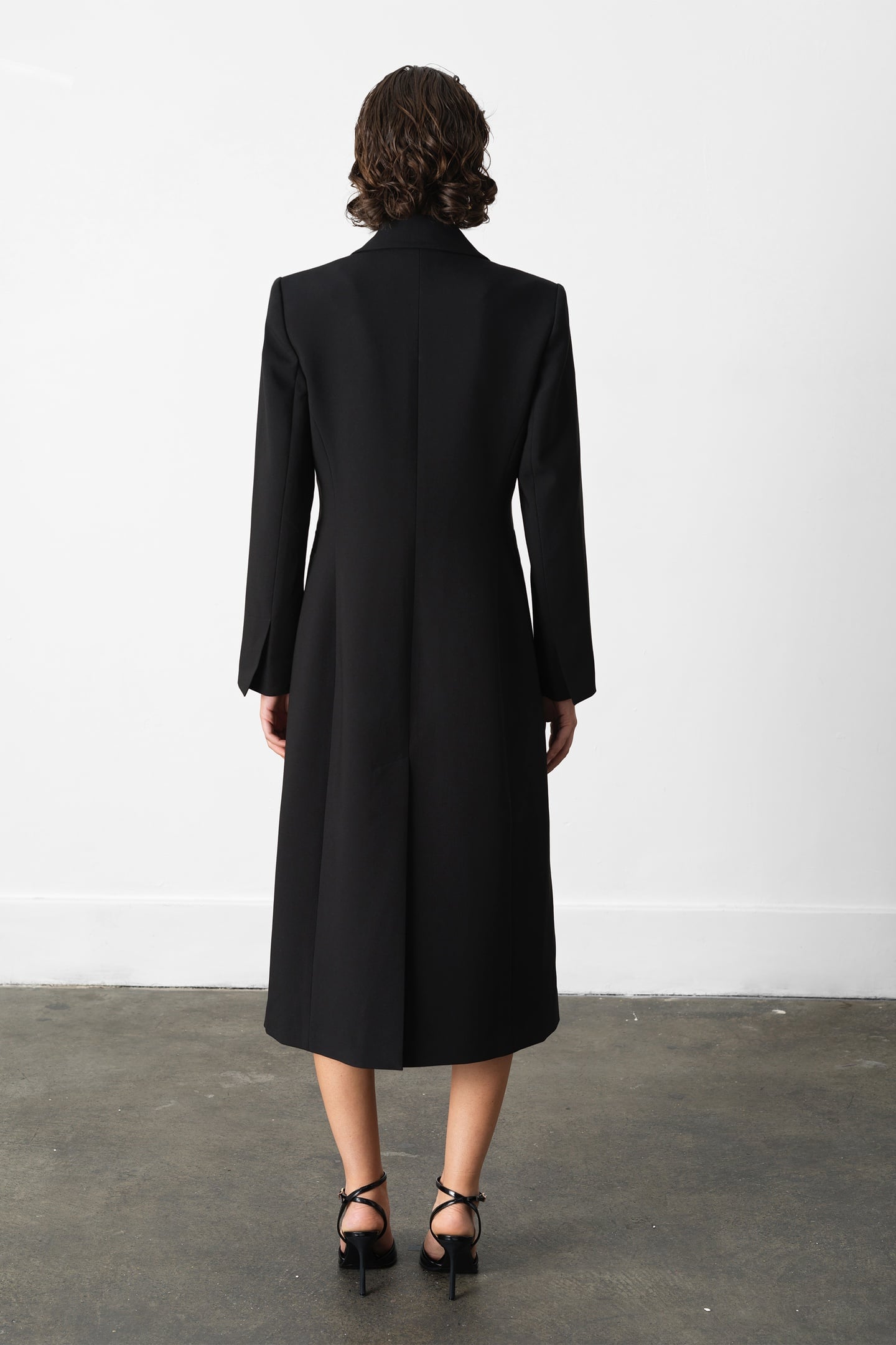 AZRA TWILL STRUCTURED COAT BLACK 3