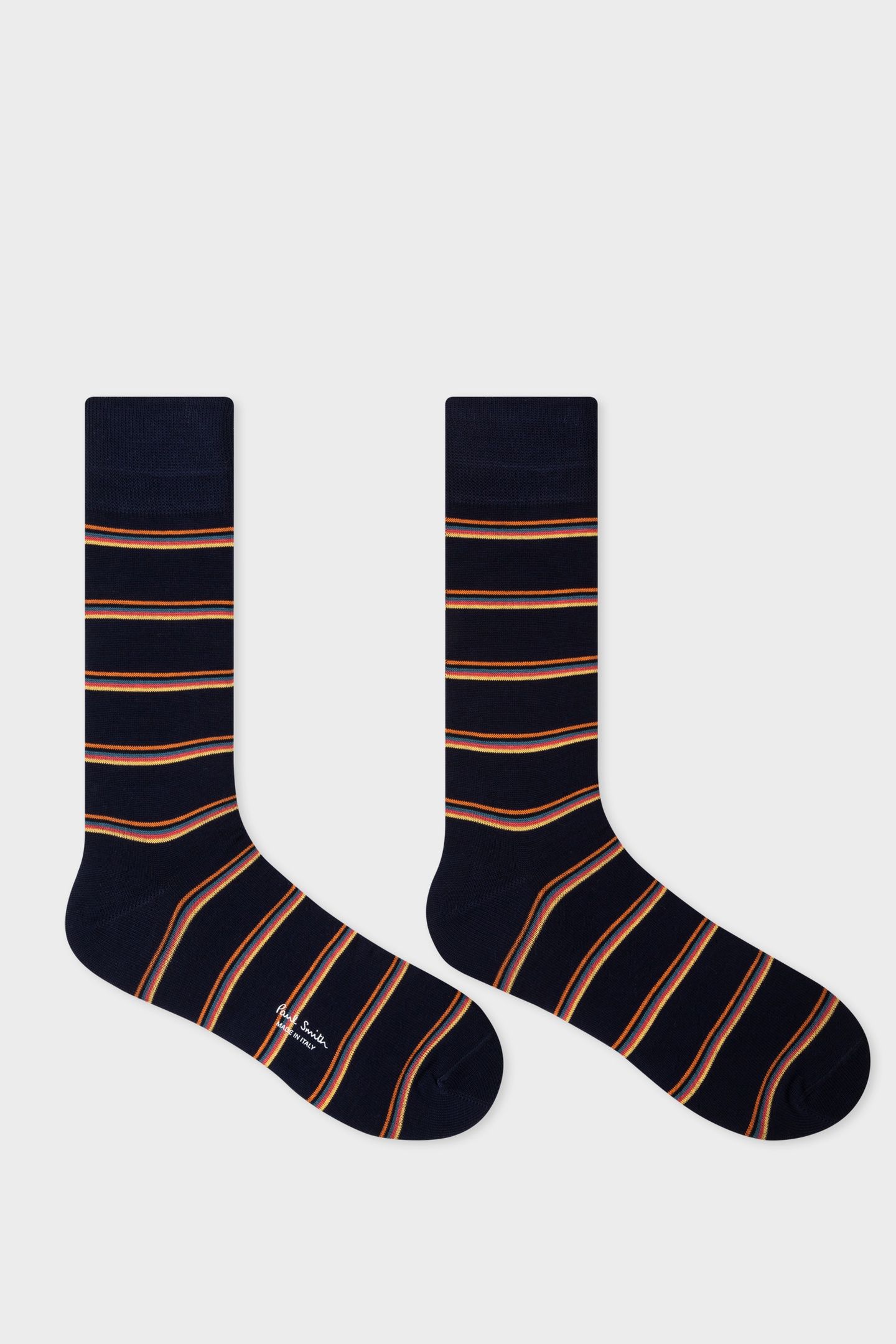 MEN SOCK WALTER STRIPE NAVY 2