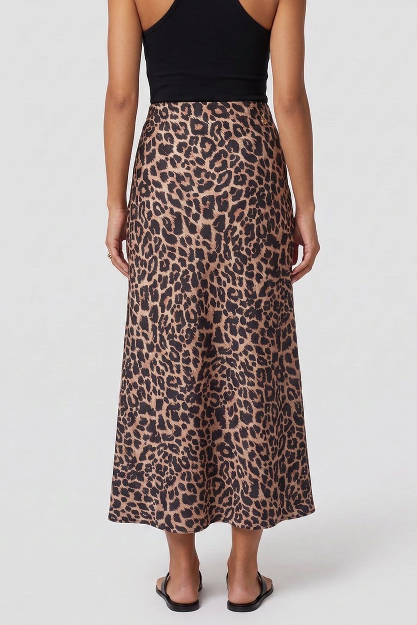 SIBILLA LONG SATIN S FELINE PRINT 2